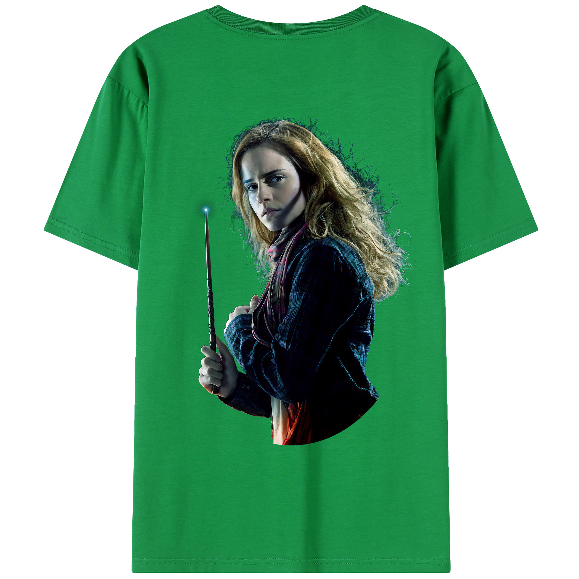 （画像用） Harry Potter ハリー・ポッターシリーズ 綿100％ メンズ半袖Tシャツ（バックプリント） 通気性