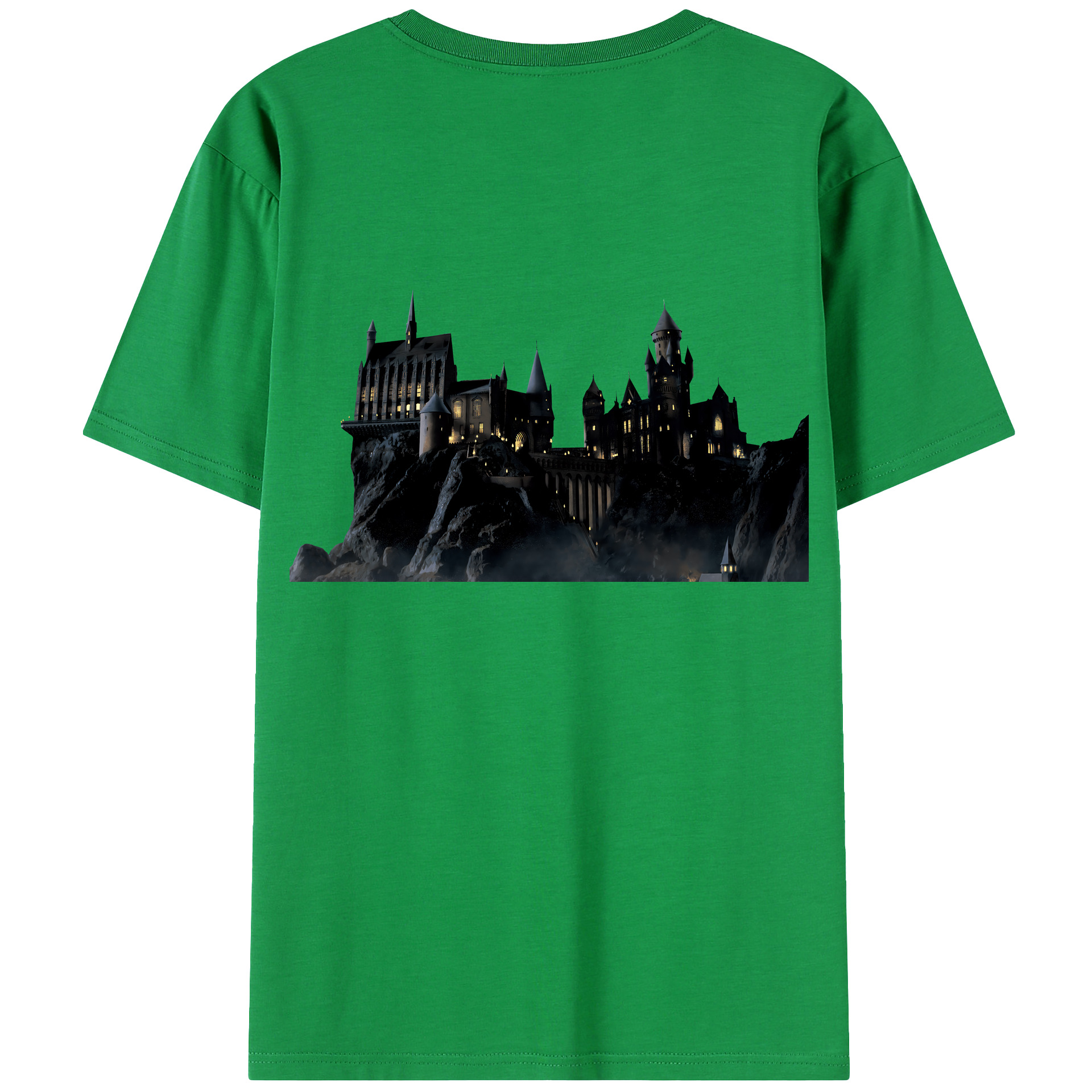 （画像用） Harry Potter ハリー・ポッターシリーズ 綿100％ メンズ半袖Tシャツ（バックプリント） 通気性