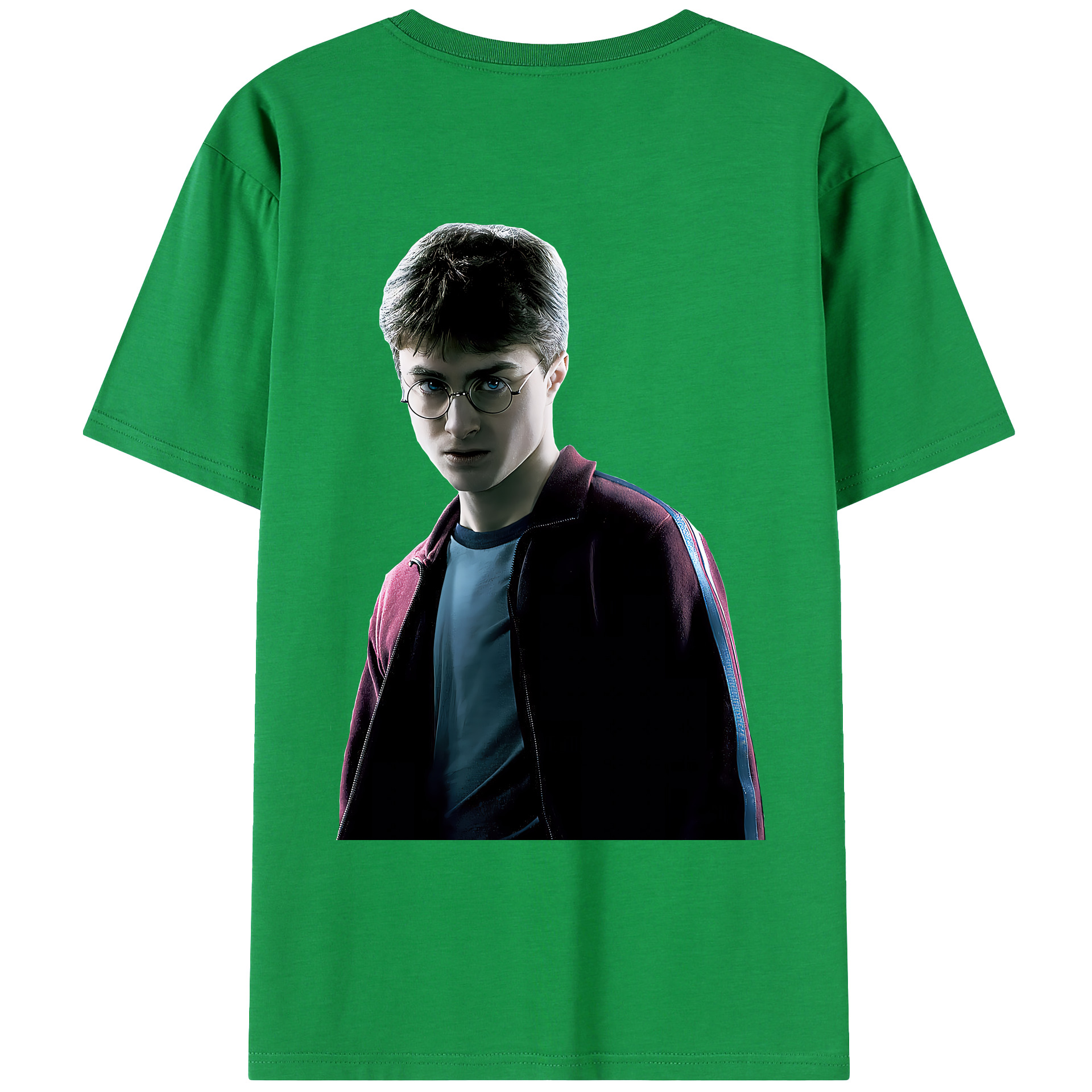 （画像用） Harry Potter ハリー・ポッターシリーズ 綿100％ メンズ半袖Tシャツ（バックプリント） 通気性