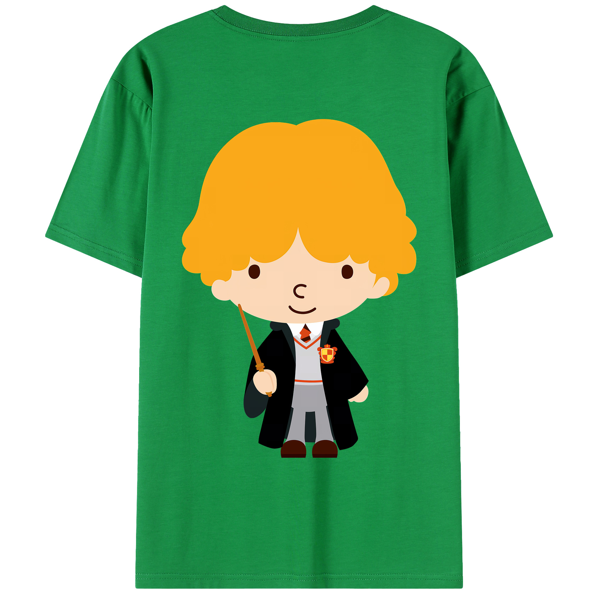 （画像用） Harry Potter ハリー・ポッターシリーズ 綿100％ メンズ半袖Tシャツ（バックプリント） 通気性