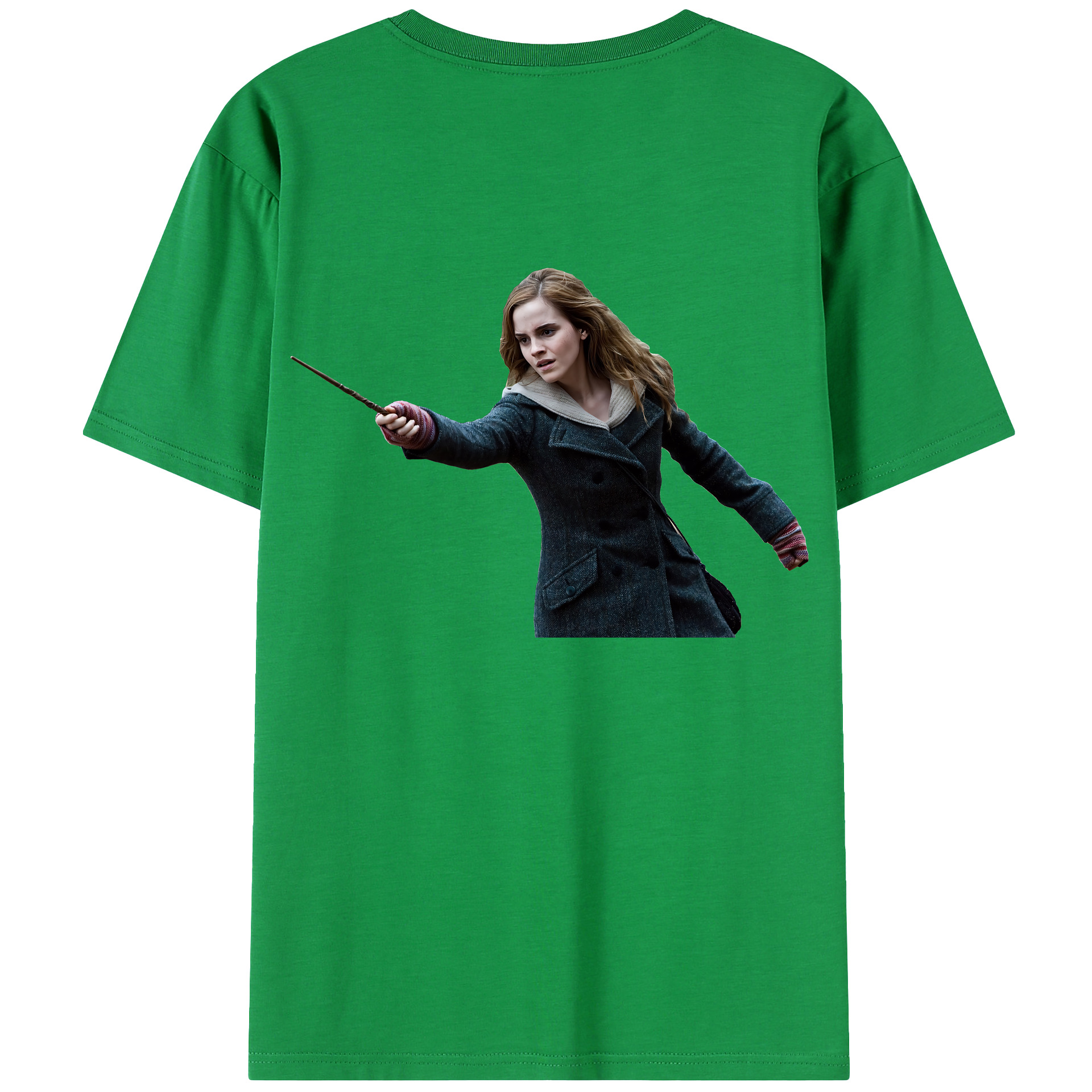 （画像用） Harry Potter ハリー・ポッターシリーズ 綿100％ メンズ半袖Tシャツ（バックプリント） 通気性