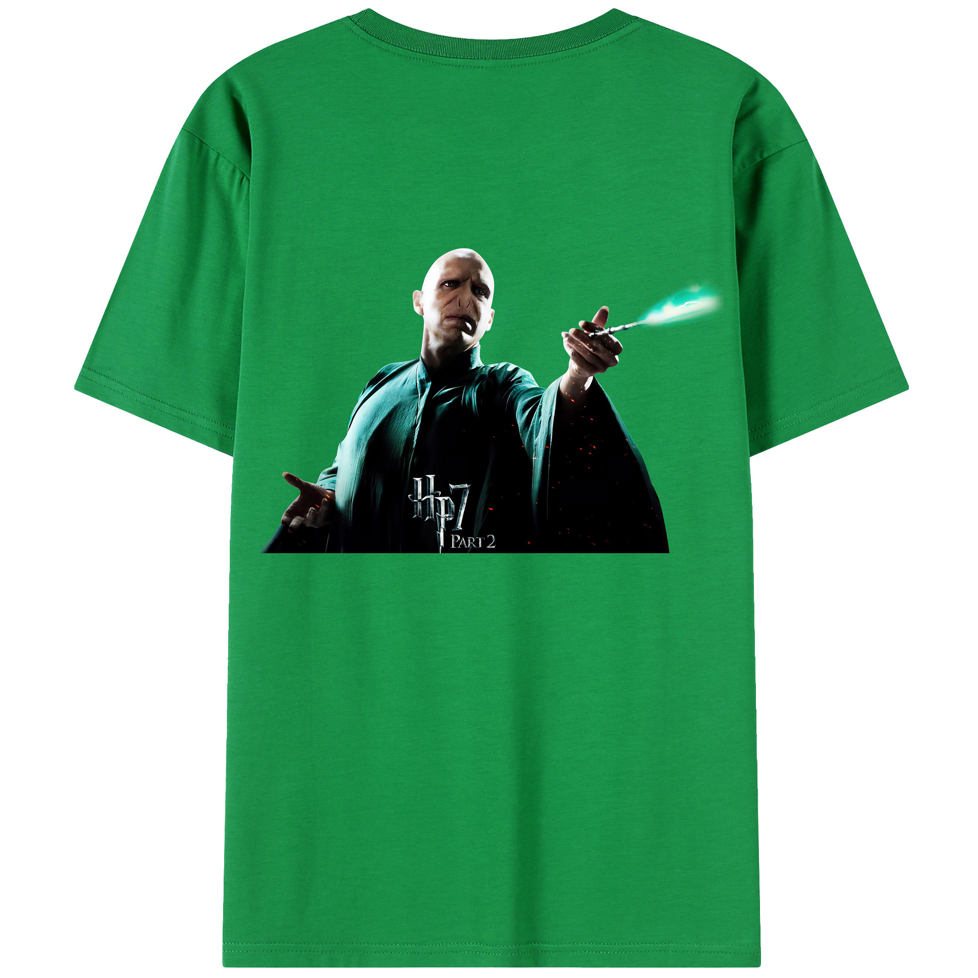 （画像用） Harry Potter ハリー・ポッターシリーズ 綿100％ メンズ半袖Tシャツ（バックプリント） 通気性