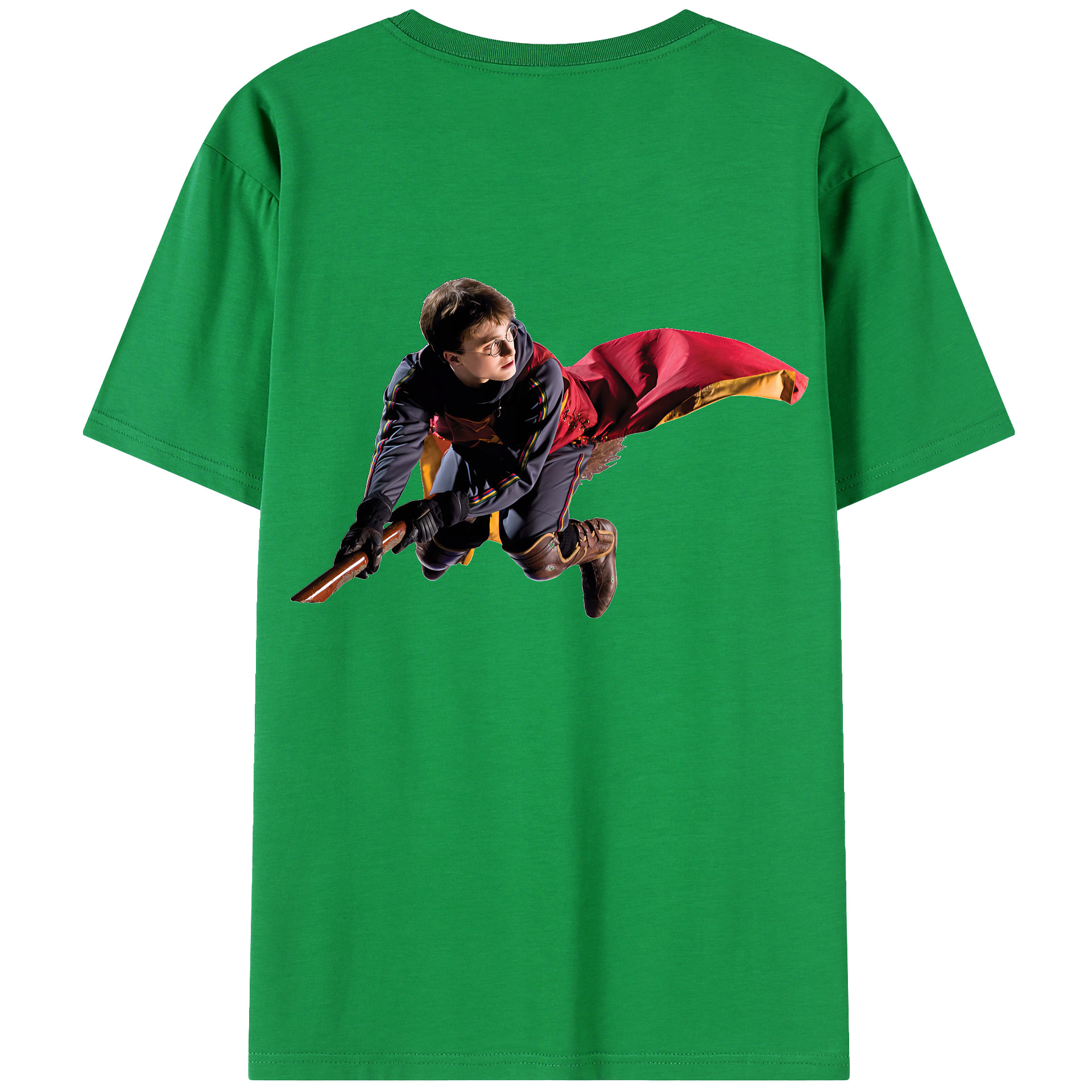 （画像用） Harry Potter ハリー・ポッターシリーズ 綿100％ メンズ半袖Tシャツ（バックプリント） 通気性