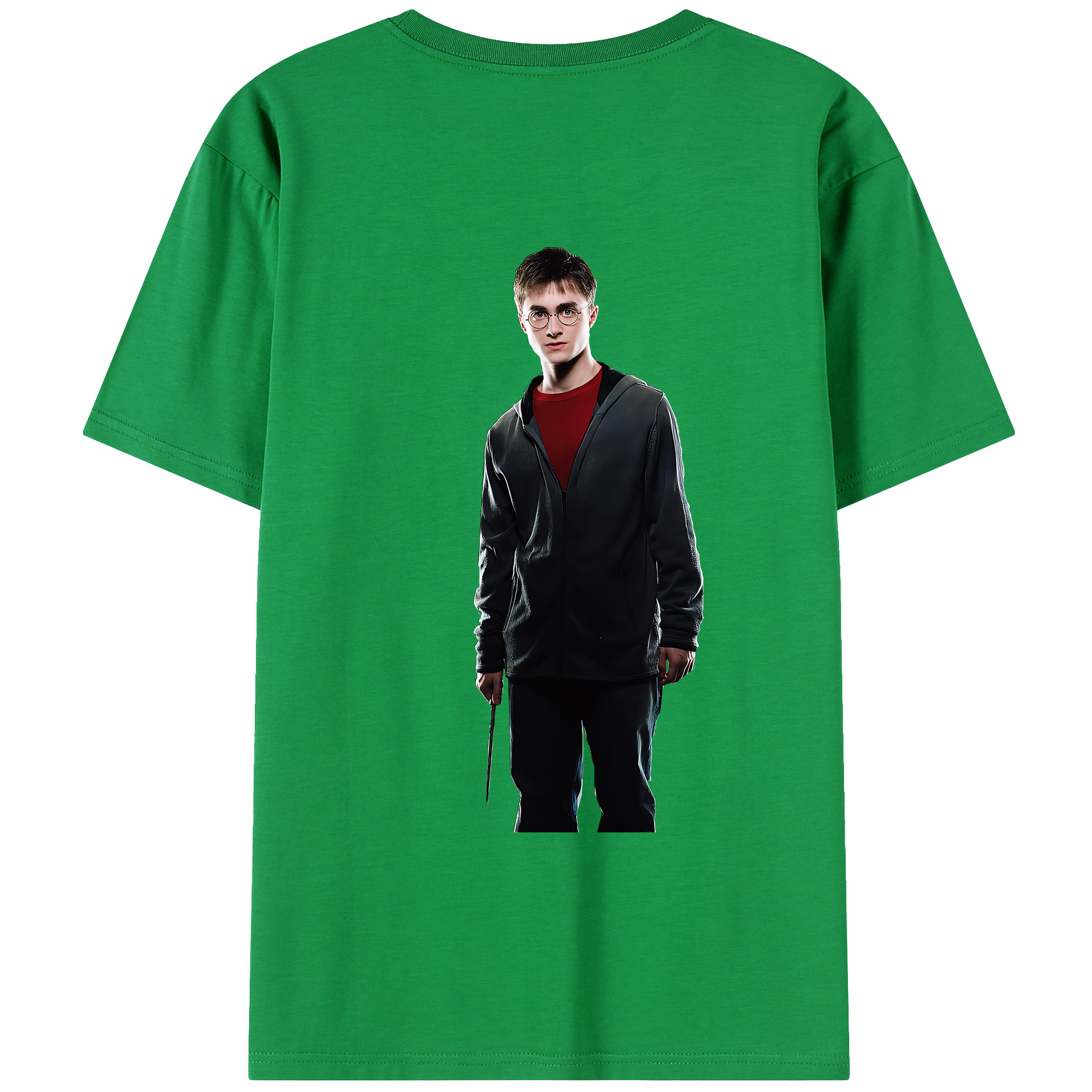 （画像用） Harry Potter ハリー・ポッターシリーズ 綿100％ メンズ半袖Tシャツ（バックプリント） 通気性