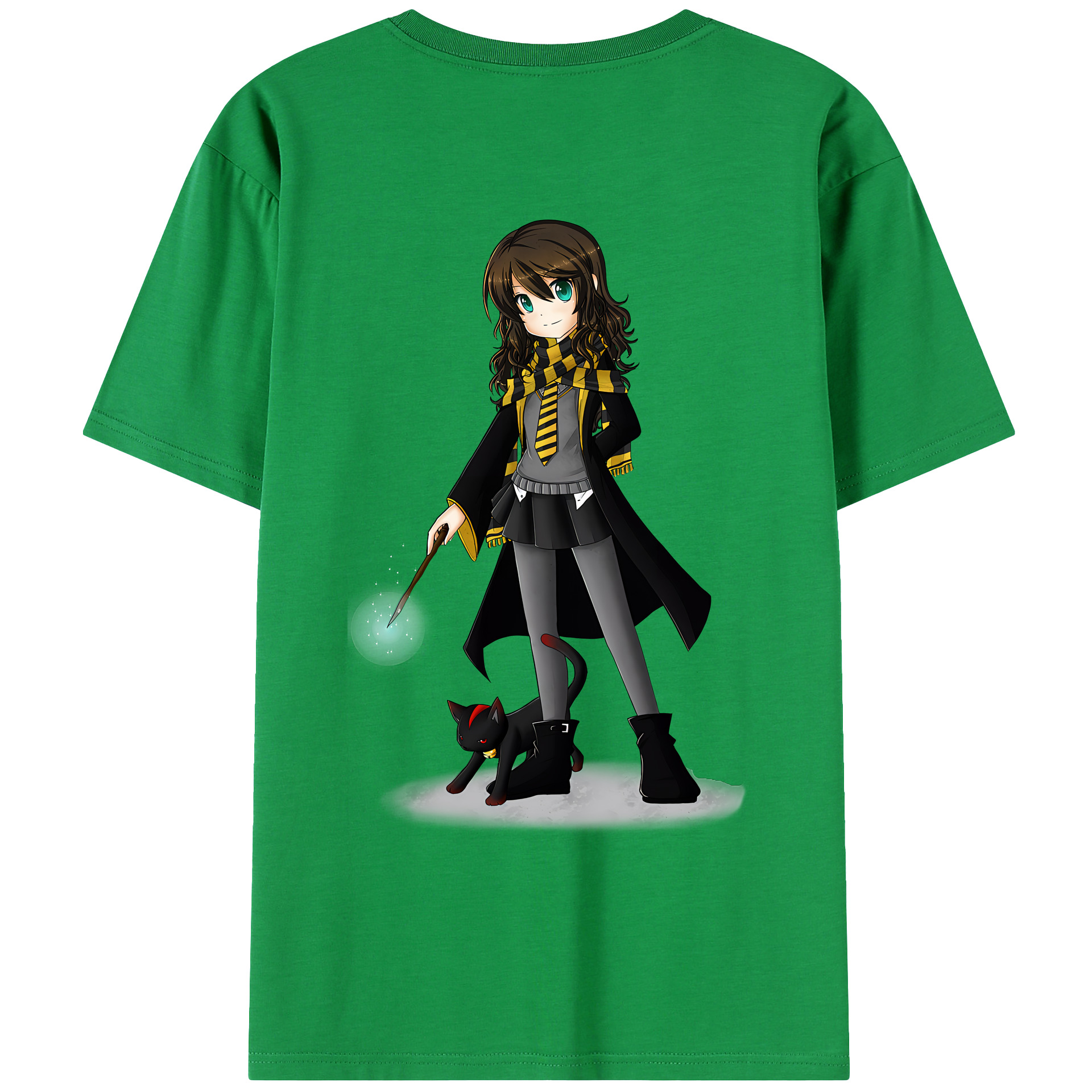 （画像用） Harry Potter ハリー・ポッターシリーズ 綿100％ メンズ半袖Tシャツ（バックプリント） 通気性