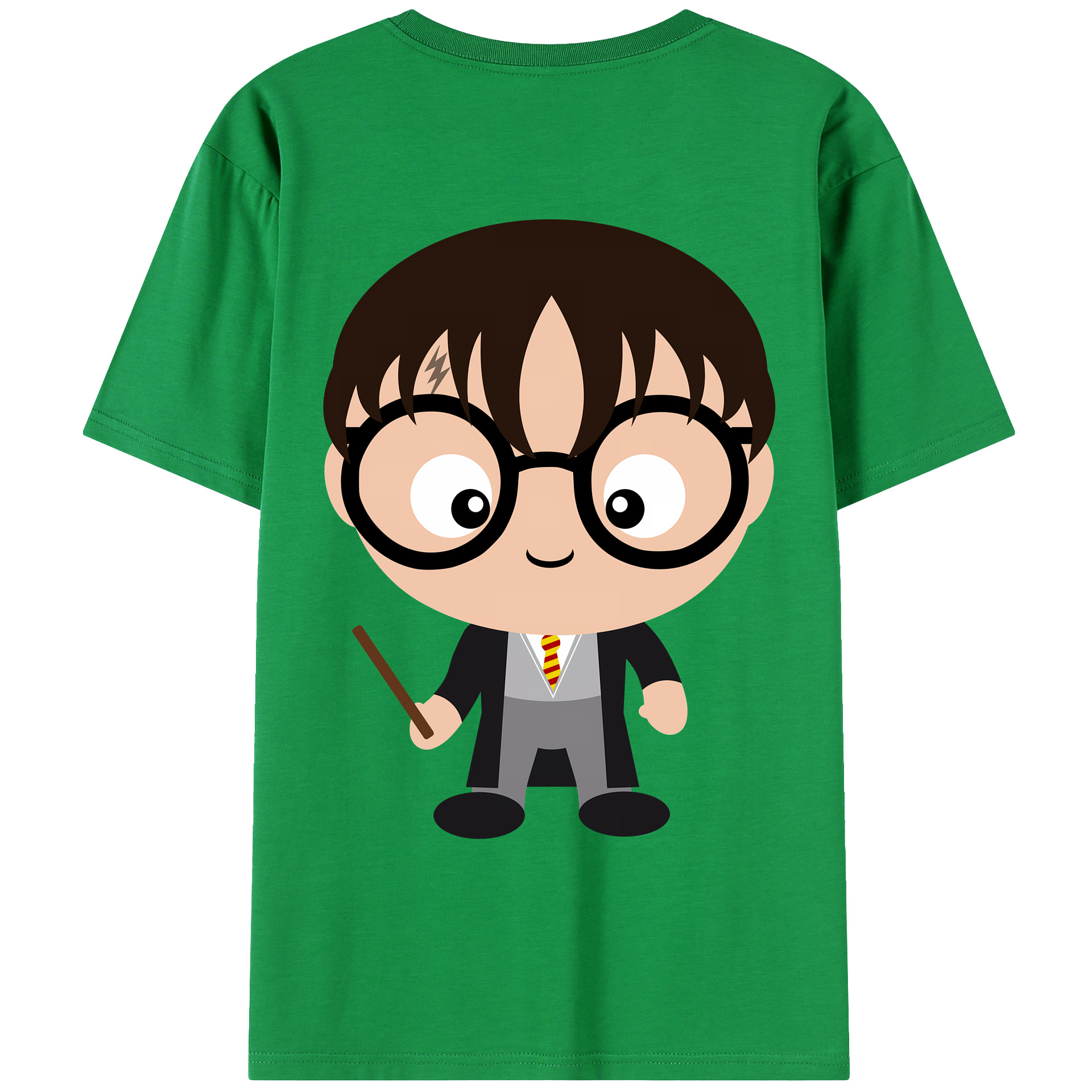 （画像用） Harry Potter ハリー・ポッターシリーズ 綿100％ メンズ半袖Tシャツ（バックプリント） 通気性