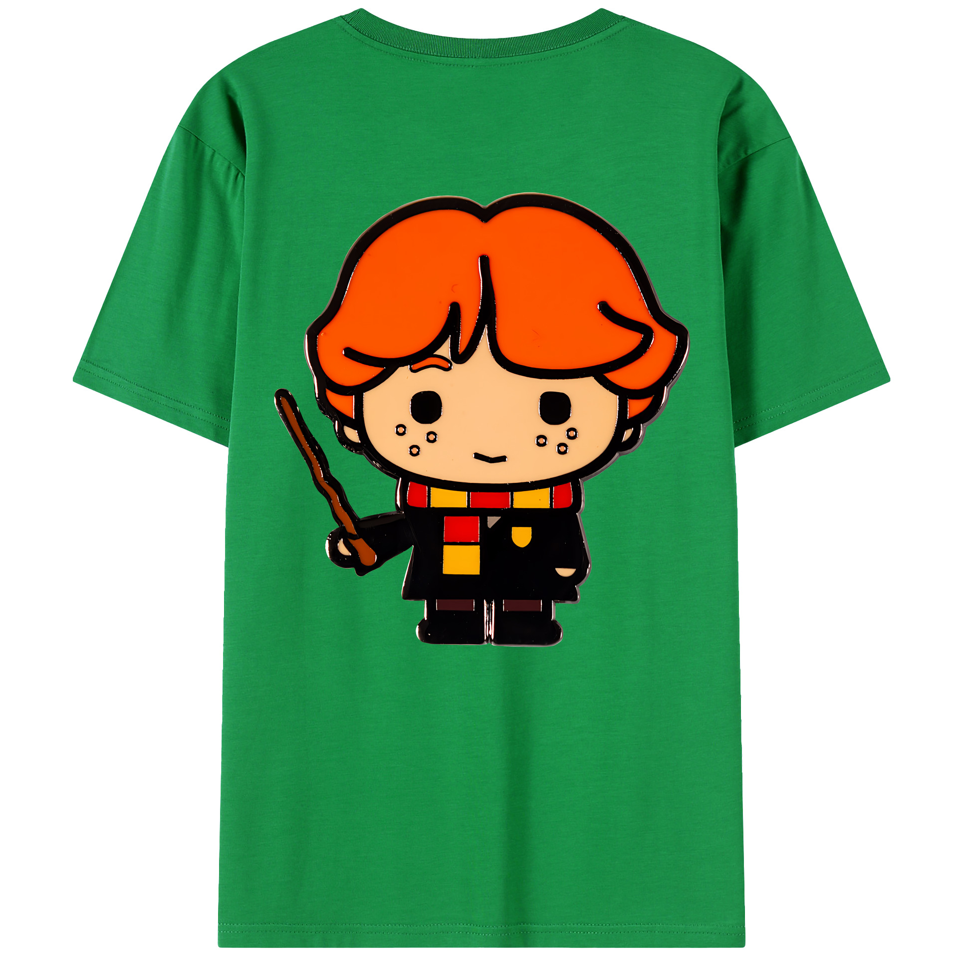 （画像用） Harry Potter ハリー・ポッターシリーズ 綿100％ メンズ半袖Tシャツ（バックプリント） 通気性