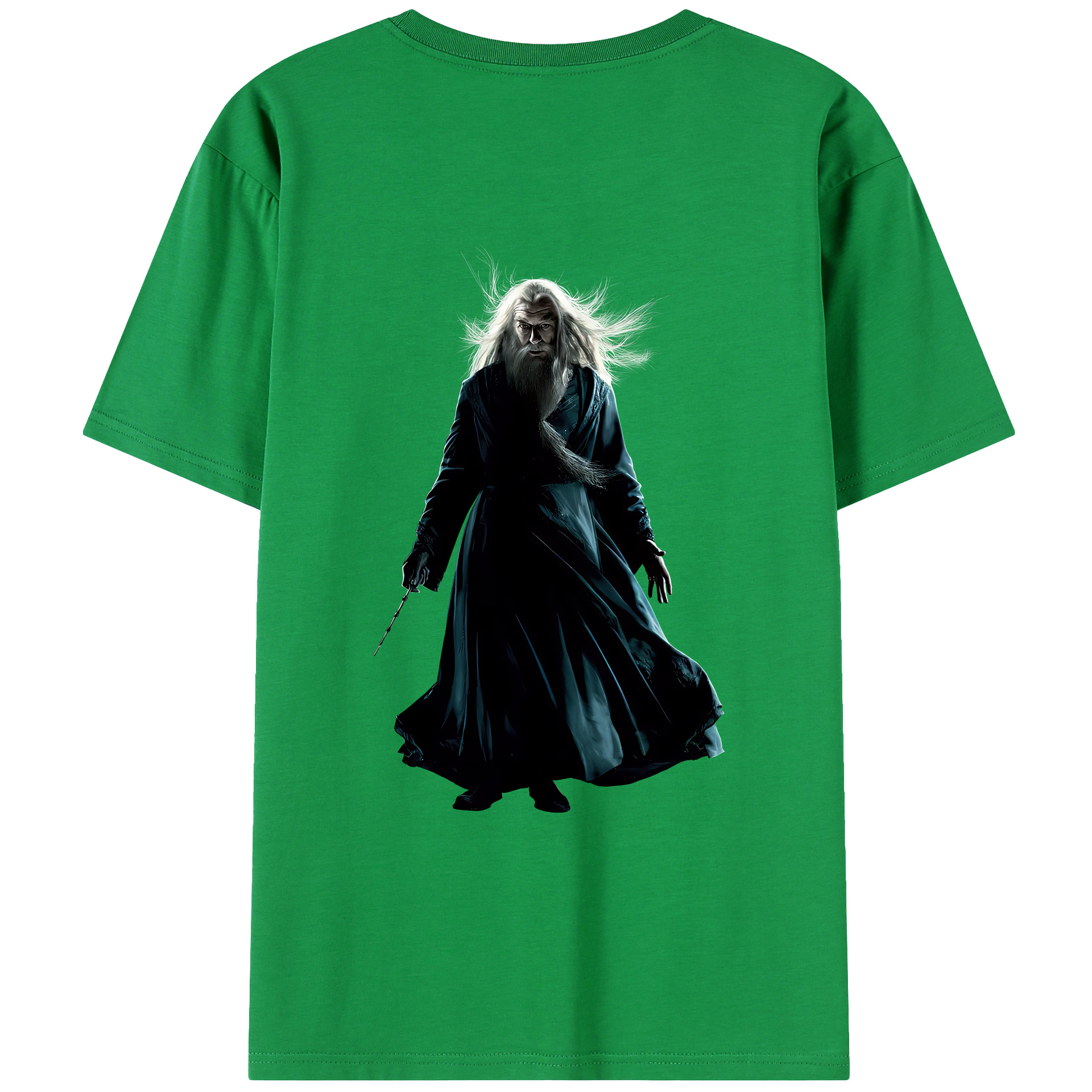 （画像用） Harry Potter ハリー・ポッターシリーズ 綿100％ メンズ半袖Tシャツ（バックプリント） 通気性
