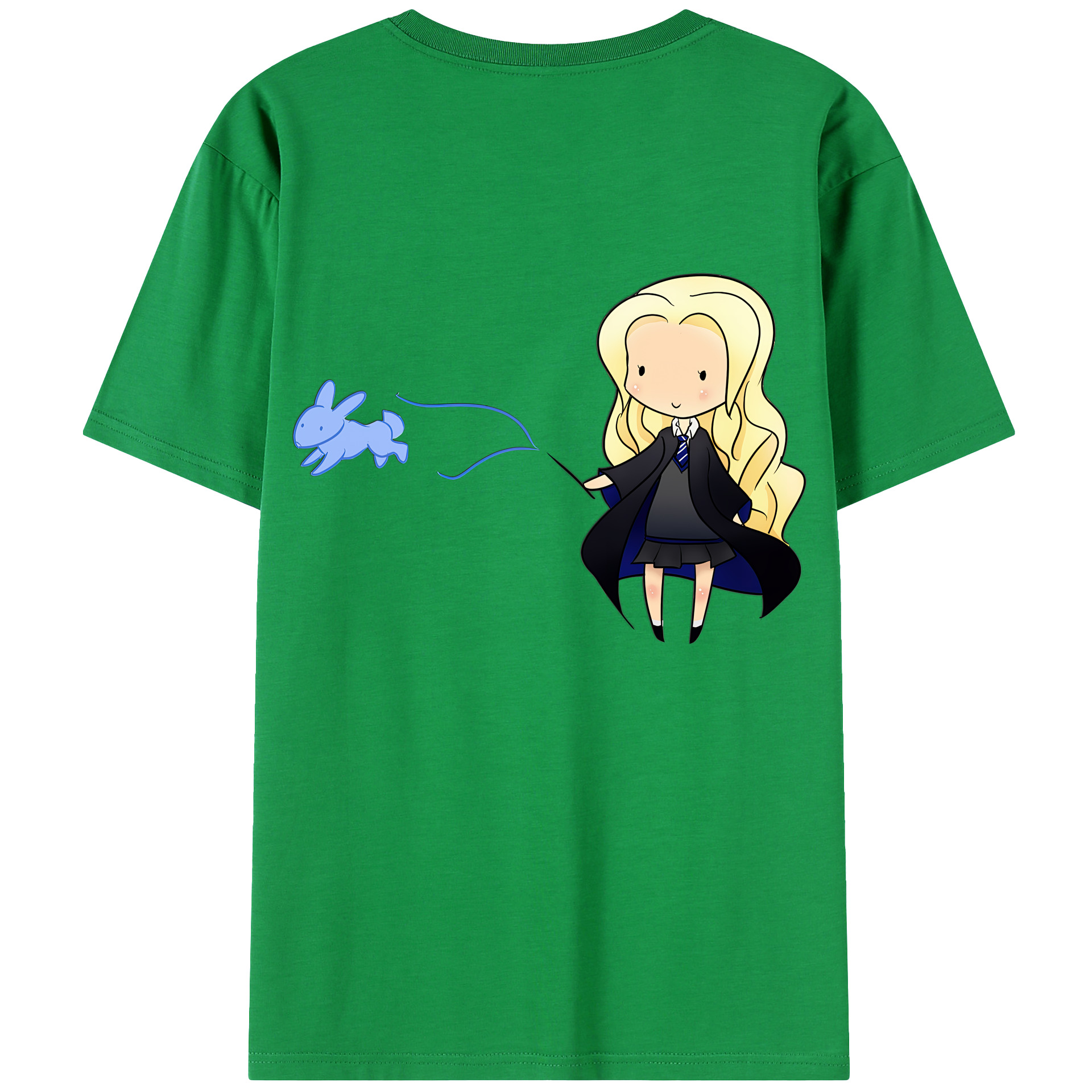 （画像用） Harry Potter ハリー・ポッターシリーズ 綿100％ メンズ半袖Tシャツ（バックプリント） 通気性