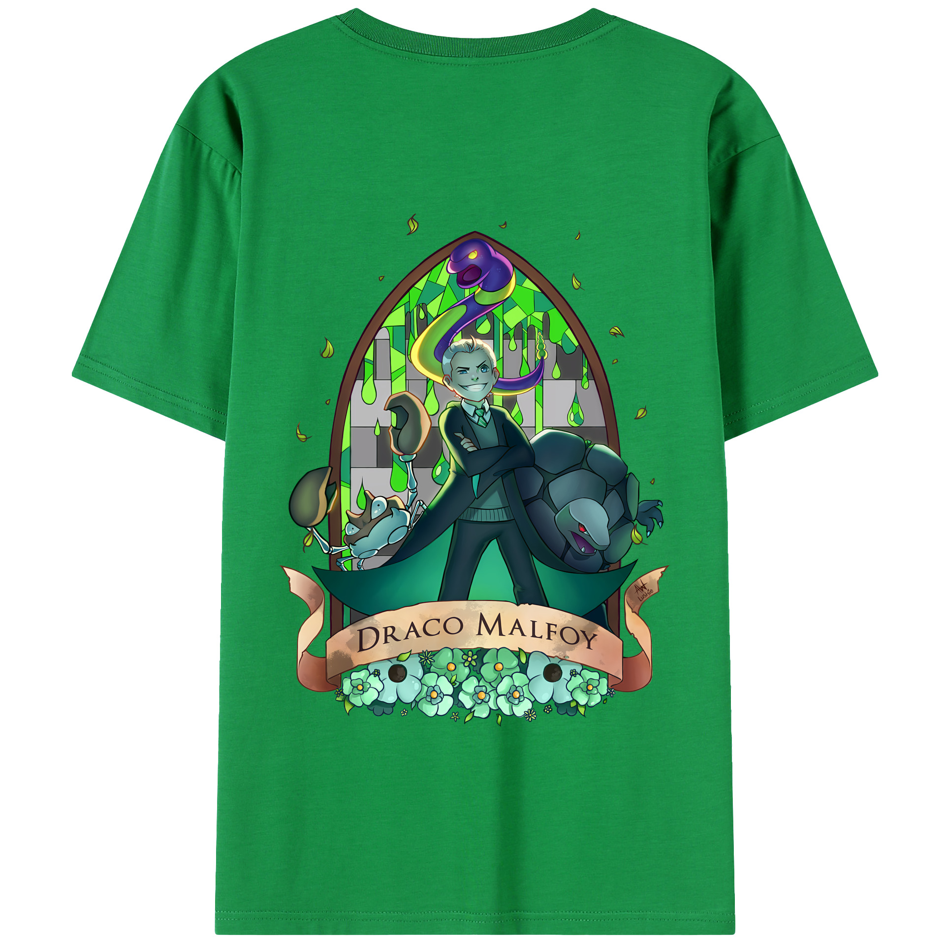 （画像用） Harry Potter ハリー・ポッターシリーズ 綿100％ メンズ半袖Tシャツ（バックプリント） 通気性