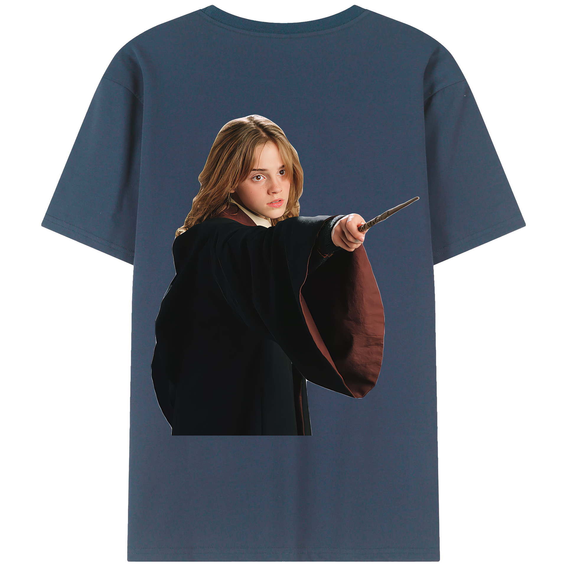（画像用） Harry Potter ハリー・ポッターシリーズ 綿100％ メンズ半袖Tシャツ（バックプリント） 通気性