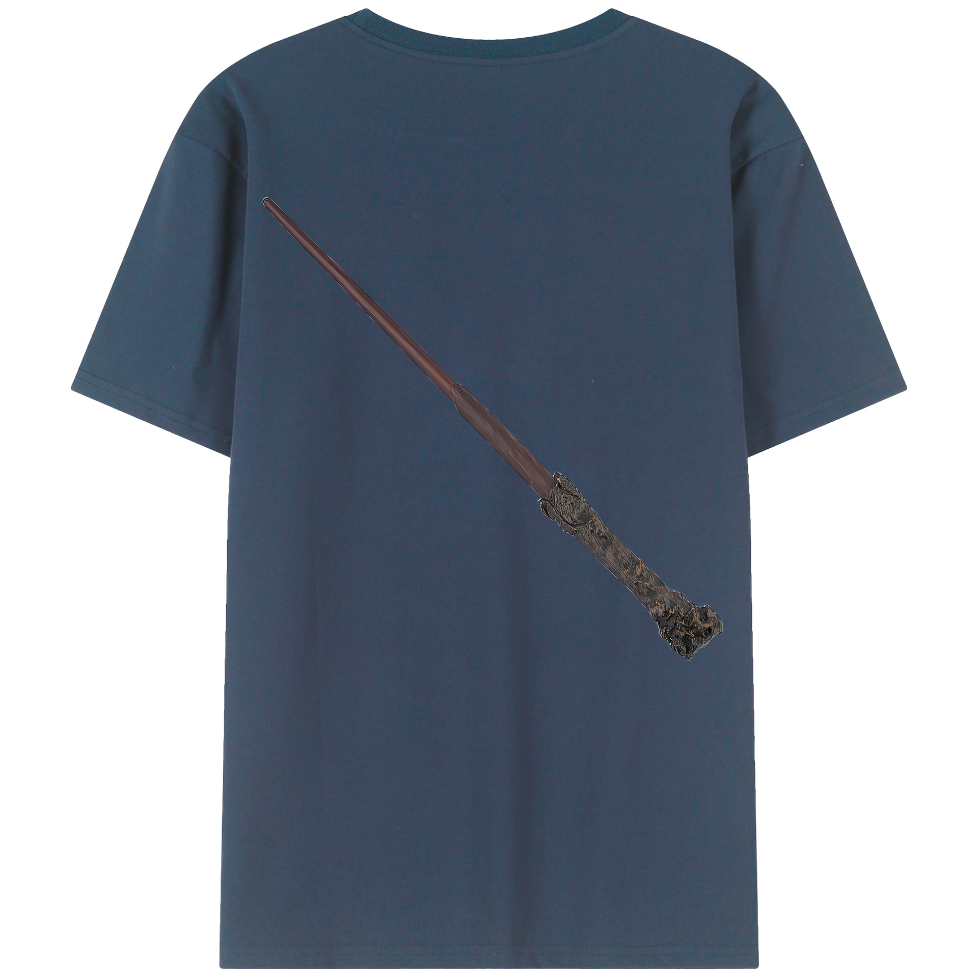 （画像用） Harry Potter ハリー・ポッターシリーズ 綿100％ メンズ半袖Tシャツ（バックプリント） 通気性