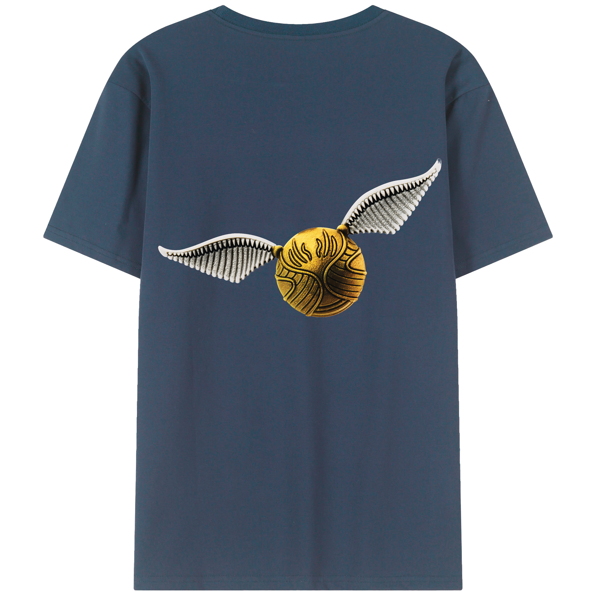 （画像用） Harry Potter ハリー・ポッターシリーズ 綿100％ メンズ半袖Tシャツ（バックプリント） 通気性