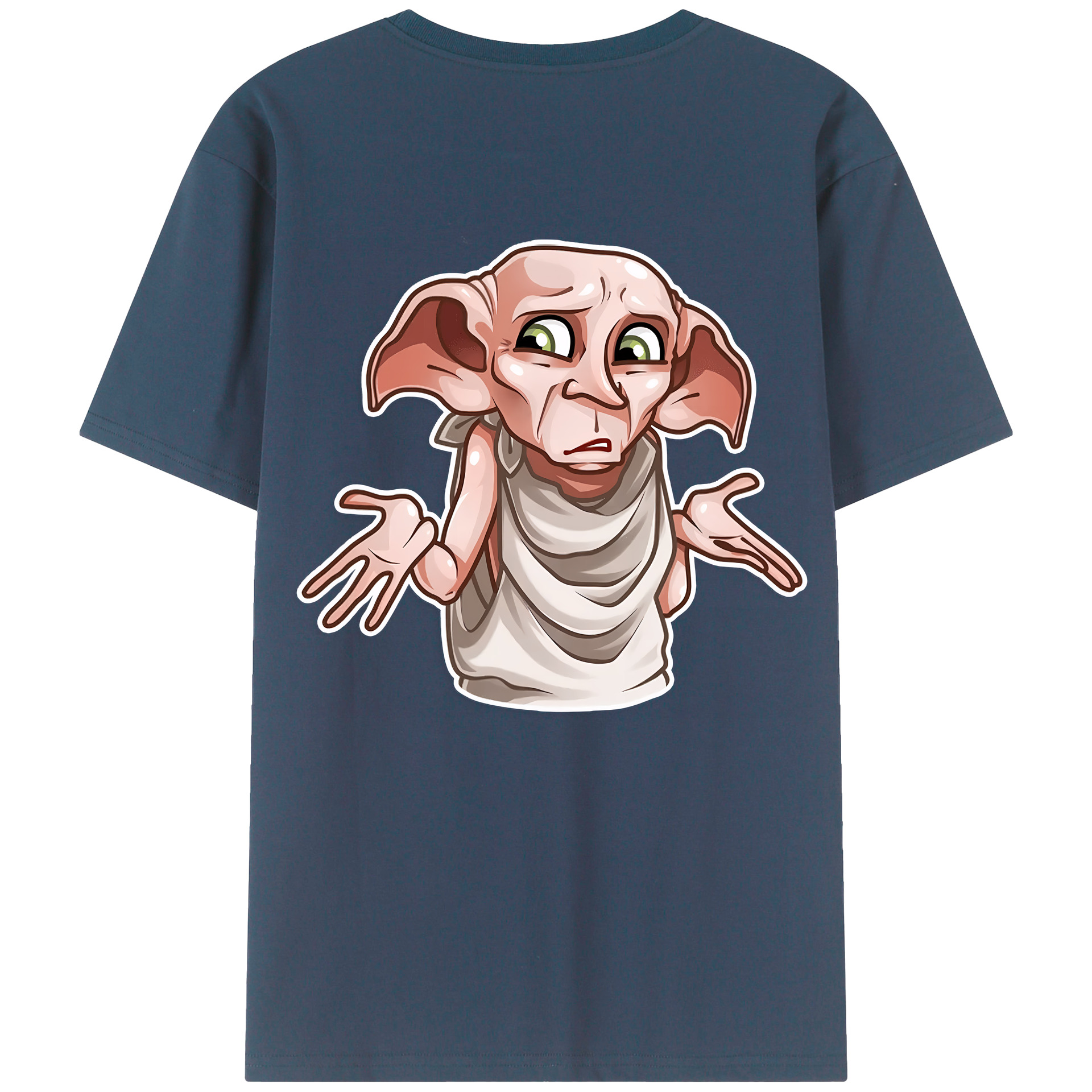 （画像用） Harry Potter ハリー・ポッターシリーズ 綿100％ メンズ半袖Tシャツ（バックプリント） 通気性