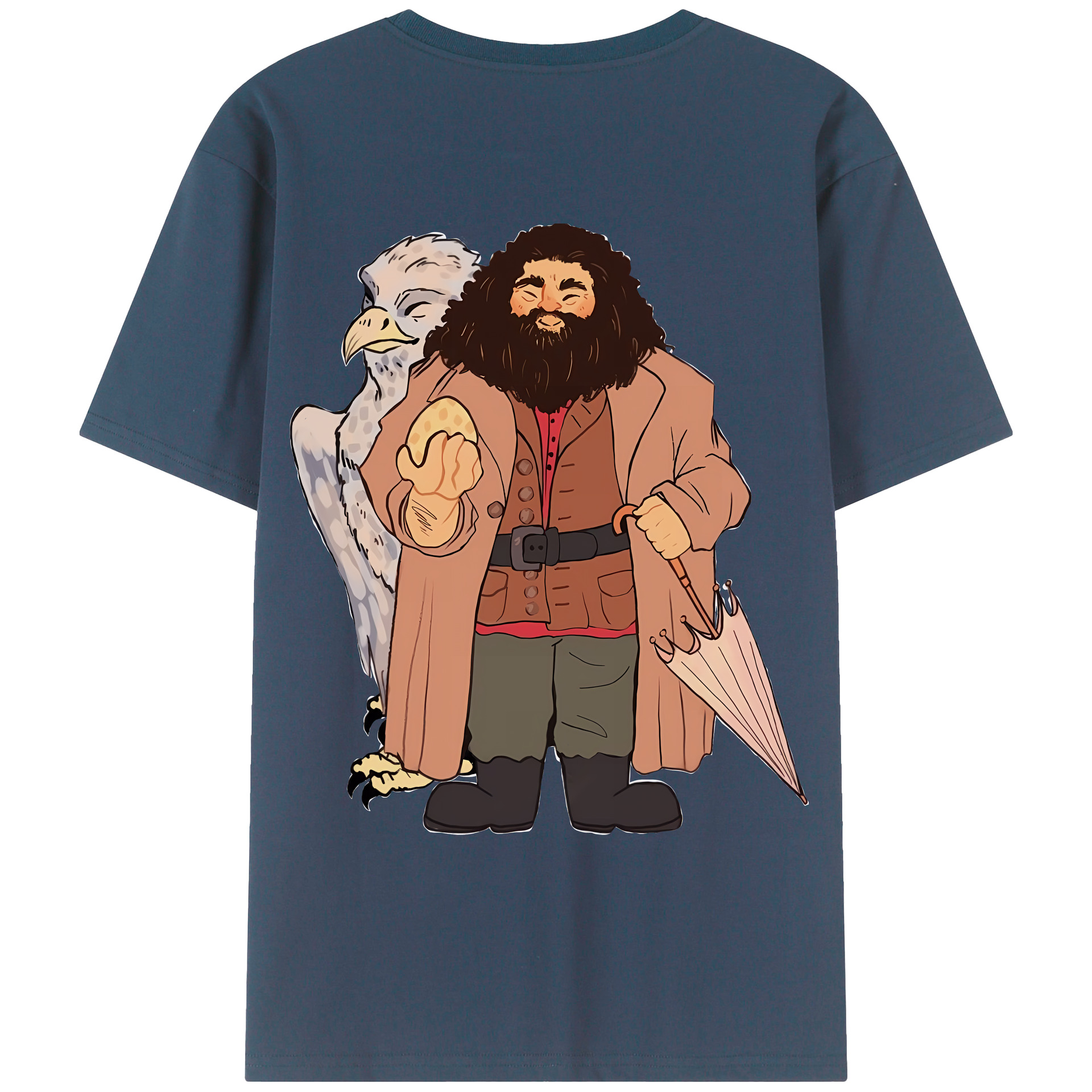 （画像用） Harry Potter ハリー・ポッターシリーズ 綿100％ メンズ半袖Tシャツ（バックプリント） 通気性