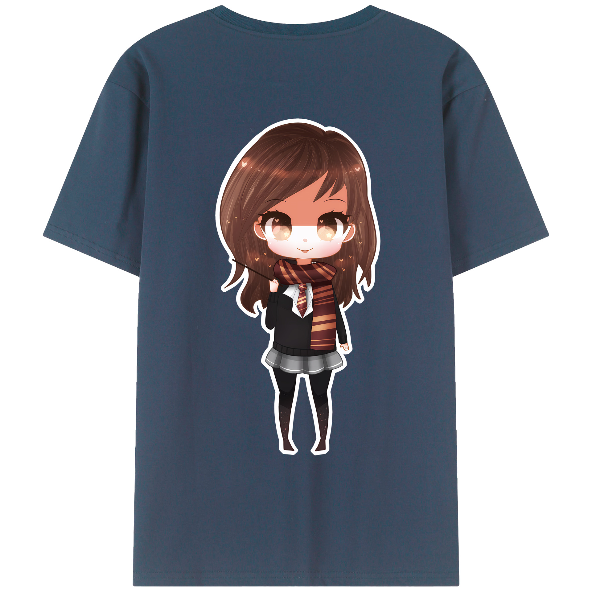（画像用） Harry Potter ハリー・ポッターシリーズ 綿100％ メンズ半袖Tシャツ（バックプリント） 通気性