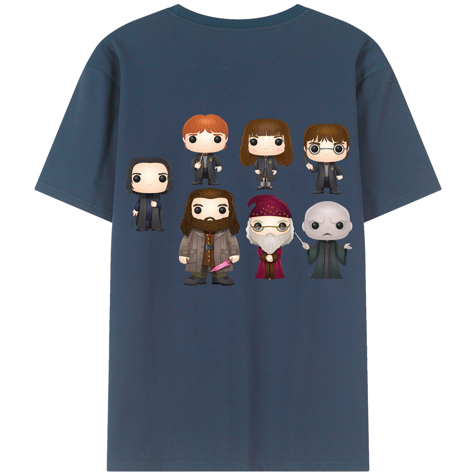 （画像用） Harry Potter ハリー・ポッターシリーズ 綿100％ メンズ半袖Tシャツ（バックプリント） 通気性