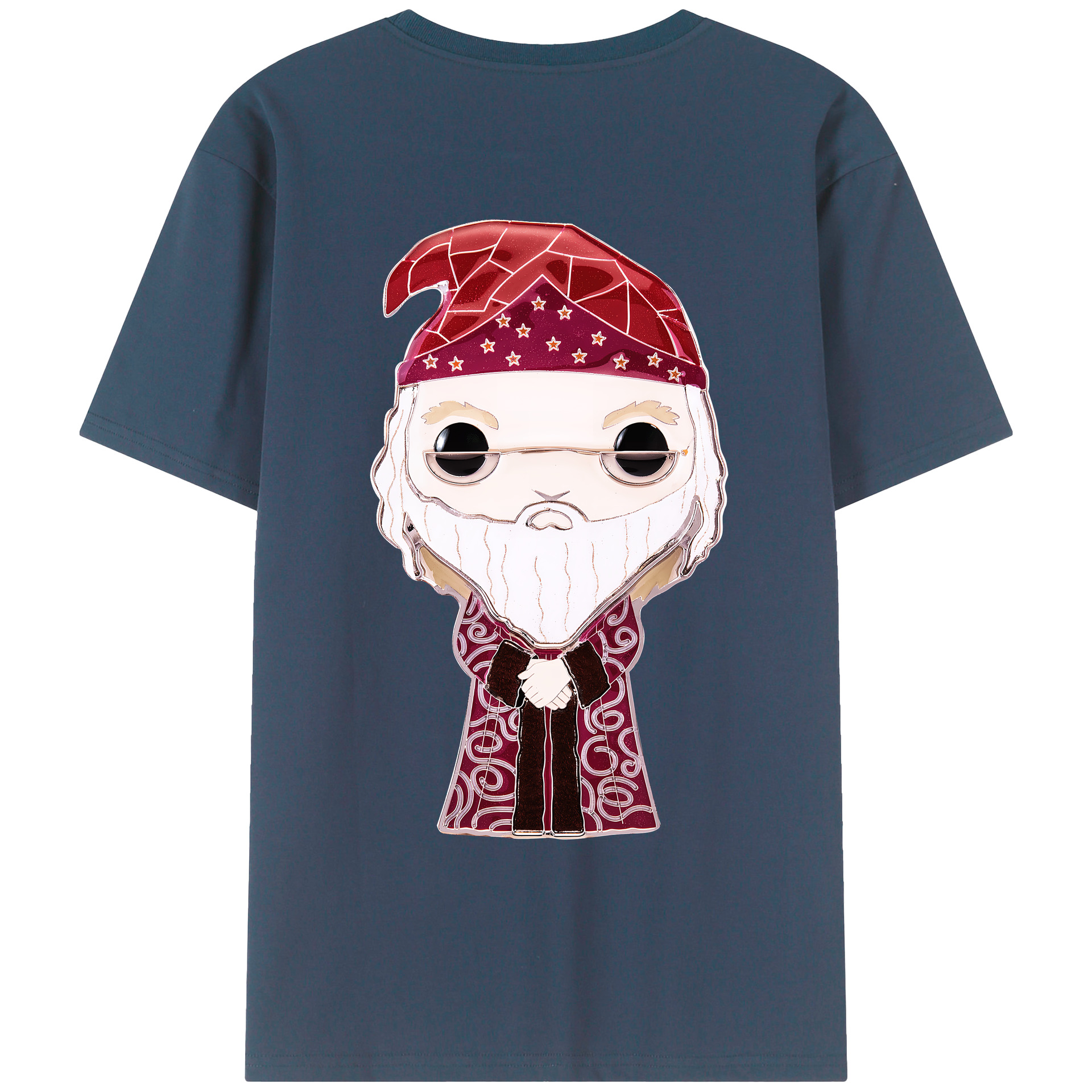 （画像用） Harry Potter ハリー・ポッターシリーズ 綿100％ メンズ半袖Tシャツ（バックプリント） 通気性