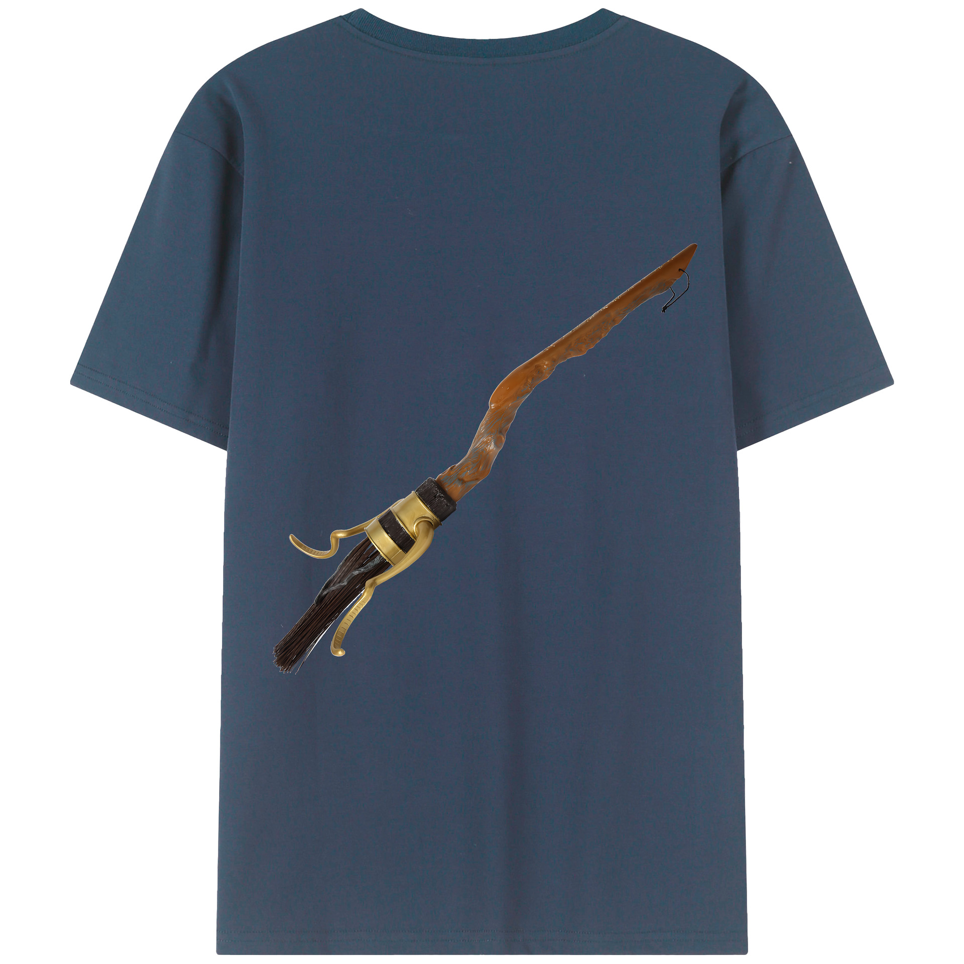 （画像用） Harry Potter ハリー・ポッターシリーズ 綿100％ メンズ半袖Tシャツ（バックプリント） 通気性