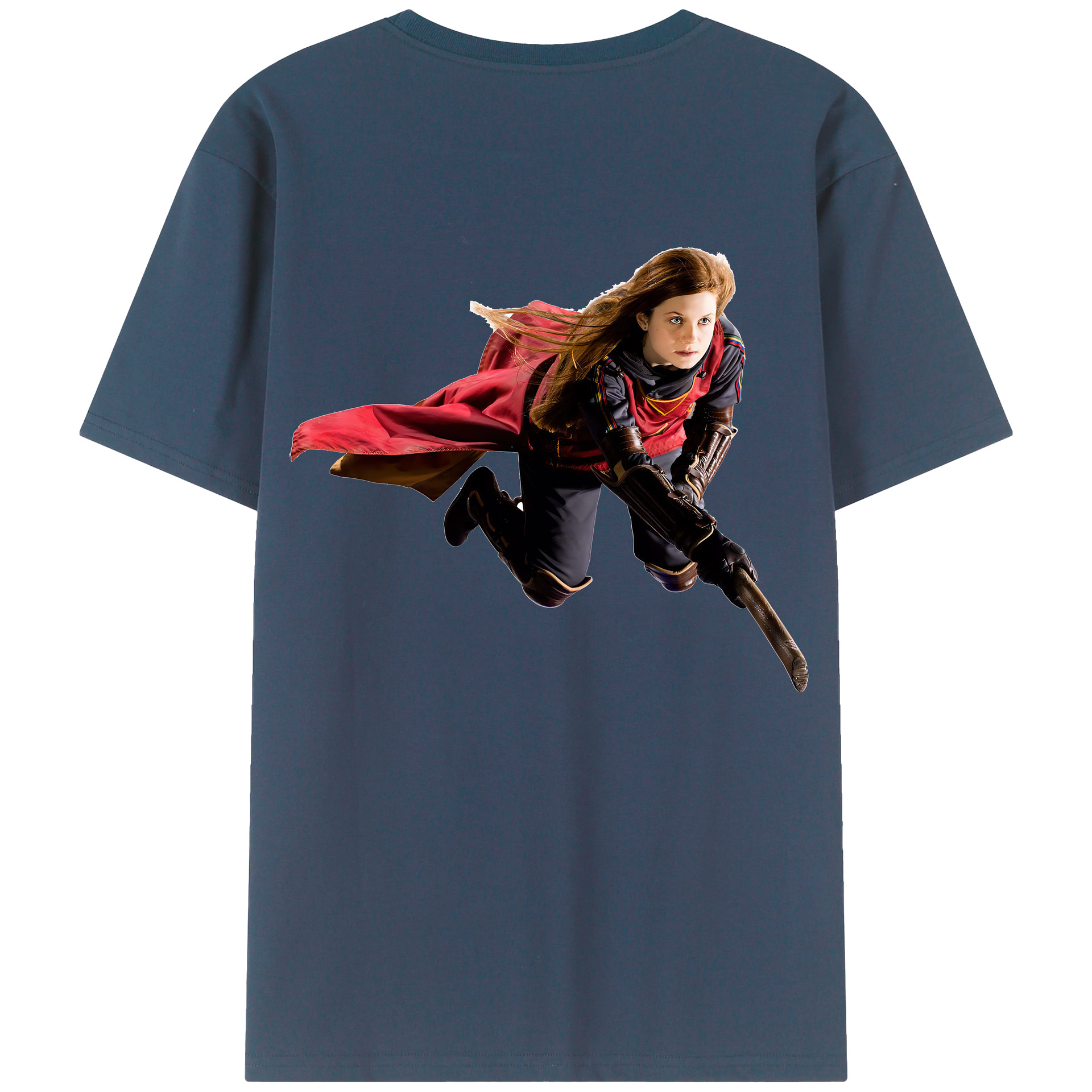 （画像用） Harry Potter ハリー・ポッターシリーズ 綿100％ メンズ半袖Tシャツ（バックプリント） 通気性