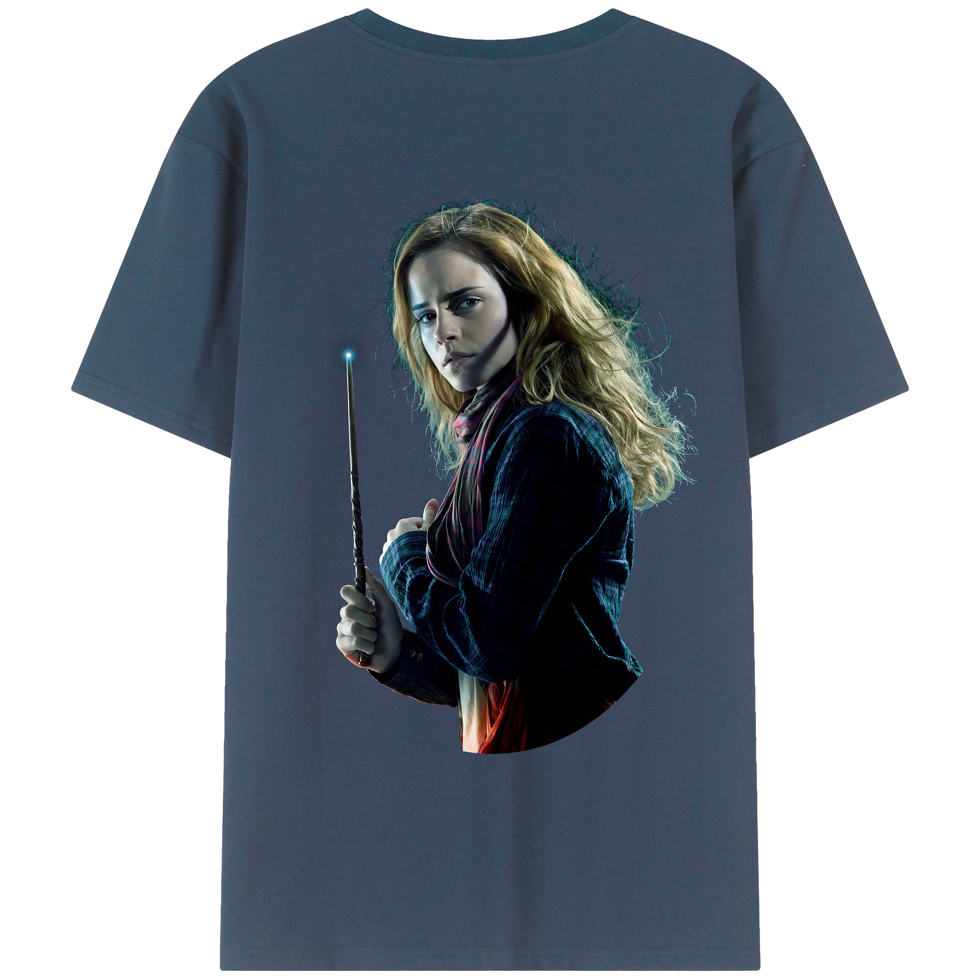 （画像用） Harry Potter ハリー・ポッターシリーズ 綿100％ メンズ半袖Tシャツ（バックプリント） 通気性