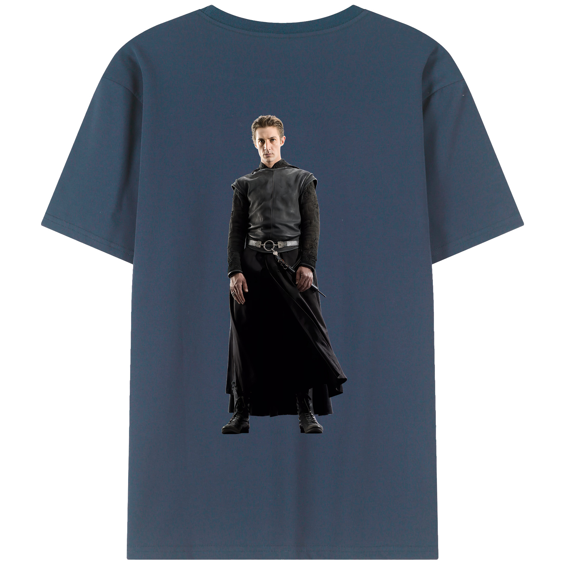 （画像用） Harry Potter ハリー・ポッターシリーズ 綿100％ メンズ半袖Tシャツ（バックプリント） 通気性