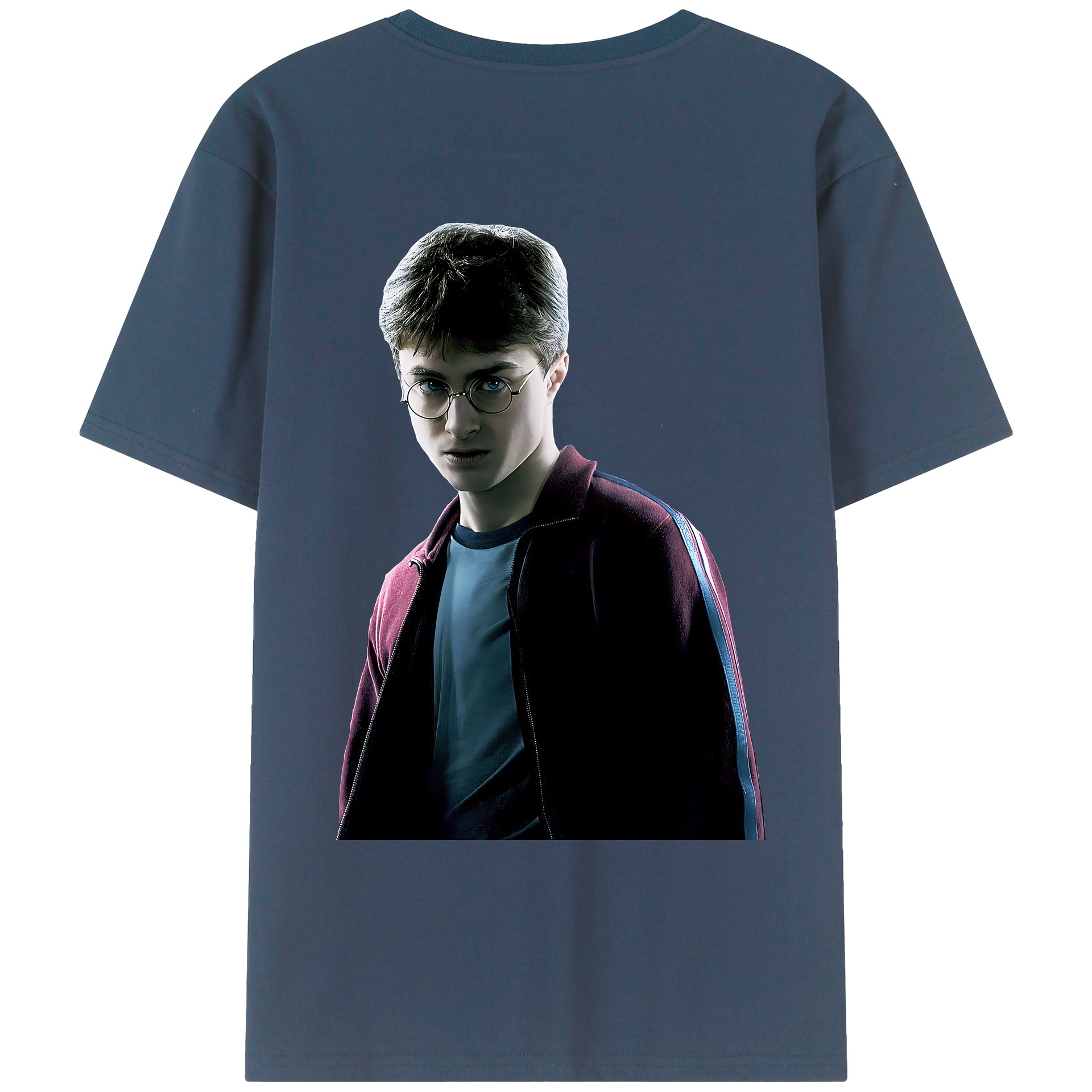 （画像用） Harry Potter ハリー・ポッターシリーズ 綿100％ メンズ半袖Tシャツ（バックプリント） 通気性