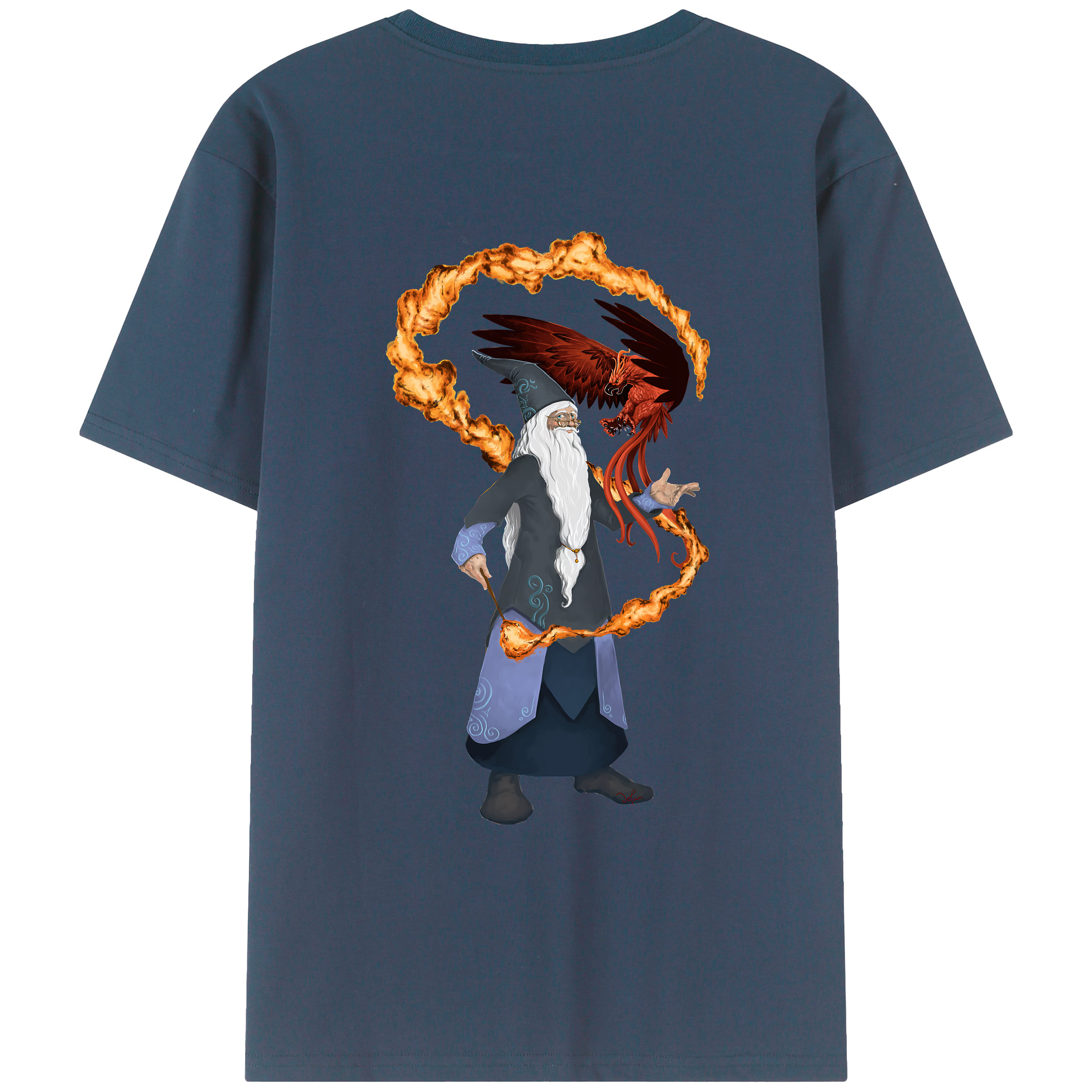 （画像用） Harry Potter ハリー・ポッターシリーズ 綿100％ メンズ半袖Tシャツ（バックプリント） 通気性