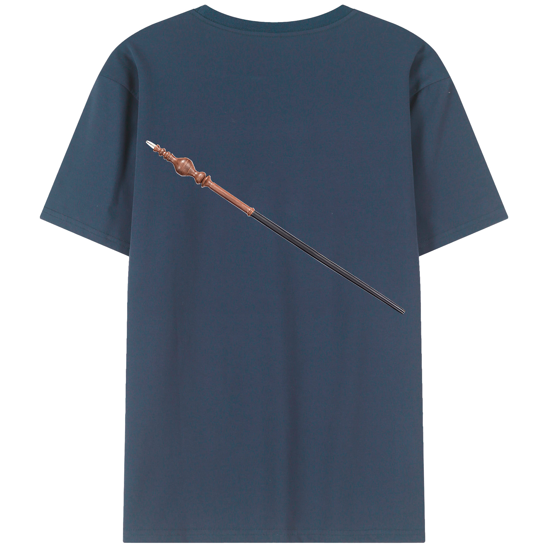 （画像用） Harry Potter ハリー・ポッターシリーズ 綿100％ メンズ半袖Tシャツ（バックプリント） 通気性