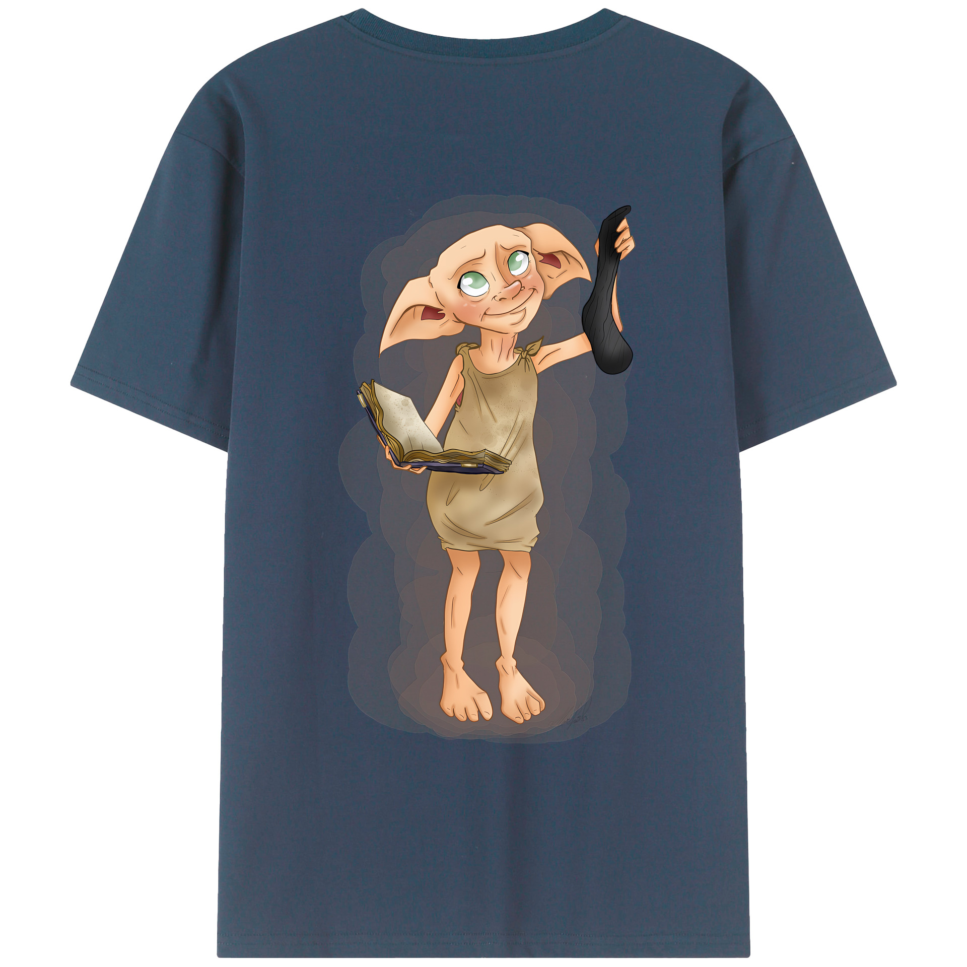 （画像用） Harry Potter ハリー・ポッターシリーズ 綿100％ メンズ半袖Tシャツ（バックプリント） 通気性