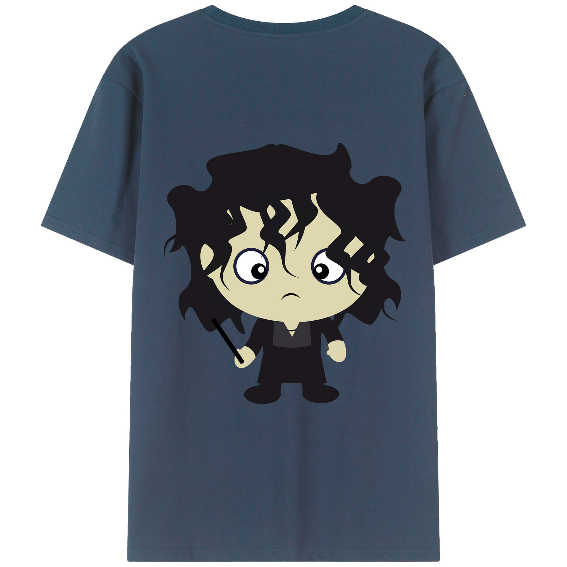 （画像用） Harry Potter ハリー・ポッターシリーズ 綿100％ メンズ半袖Tシャツ（バックプリント） 通気性