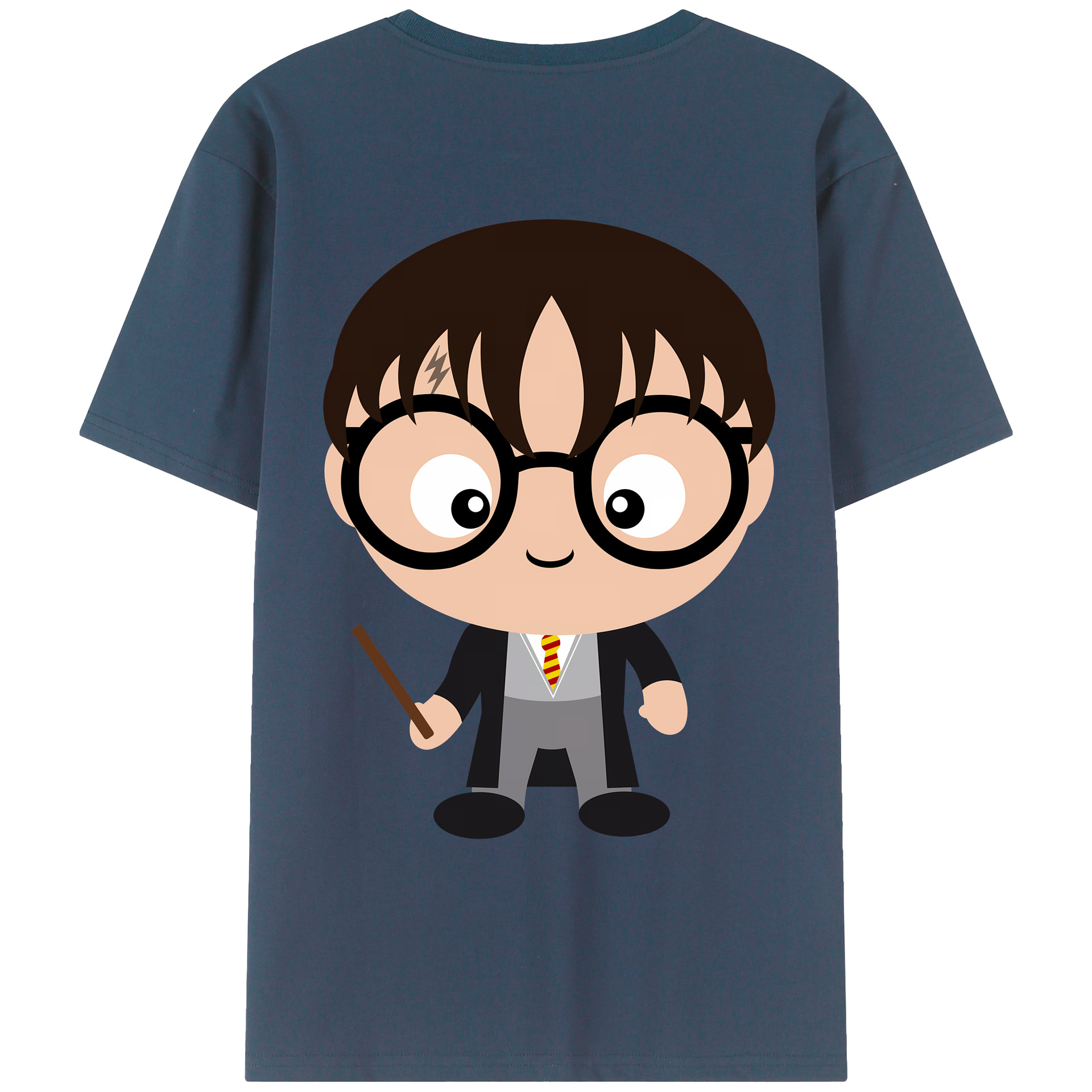 （画像用） Harry Potter ハリー・ポッターシリーズ 綿100％ メンズ半袖Tシャツ（バックプリント） 通気性