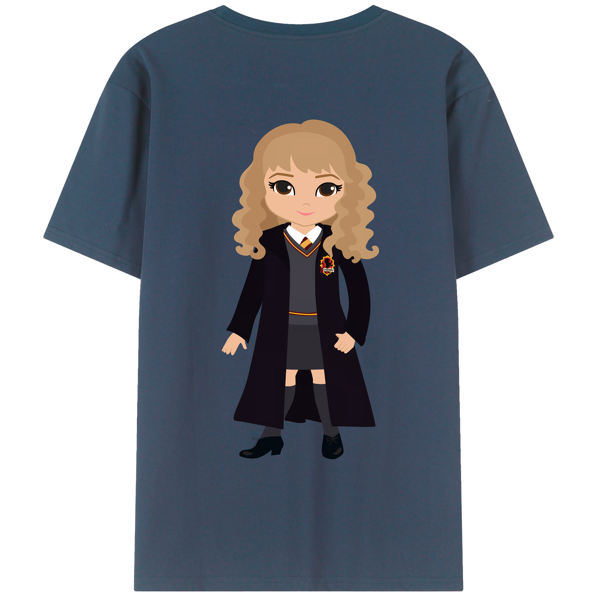 （画像用） Harry Potter ハリー・ポッターシリーズ 綿100％ メンズ半袖Tシャツ（バックプリント） 通気性