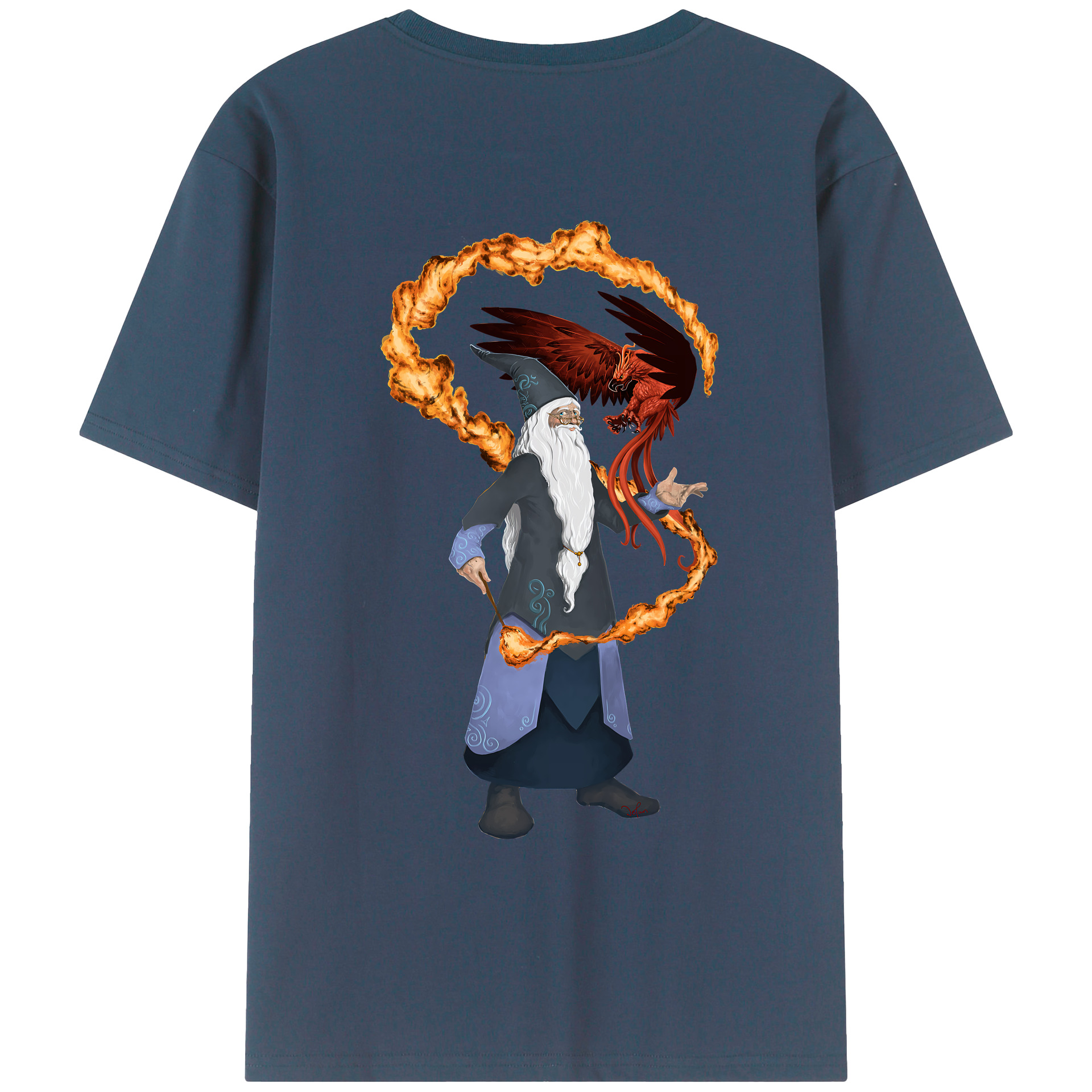 （画像用） Harry Potter ハリー・ポッターシリーズ 綿100％ メンズ半袖Tシャツ（バックプリント） 通気性
