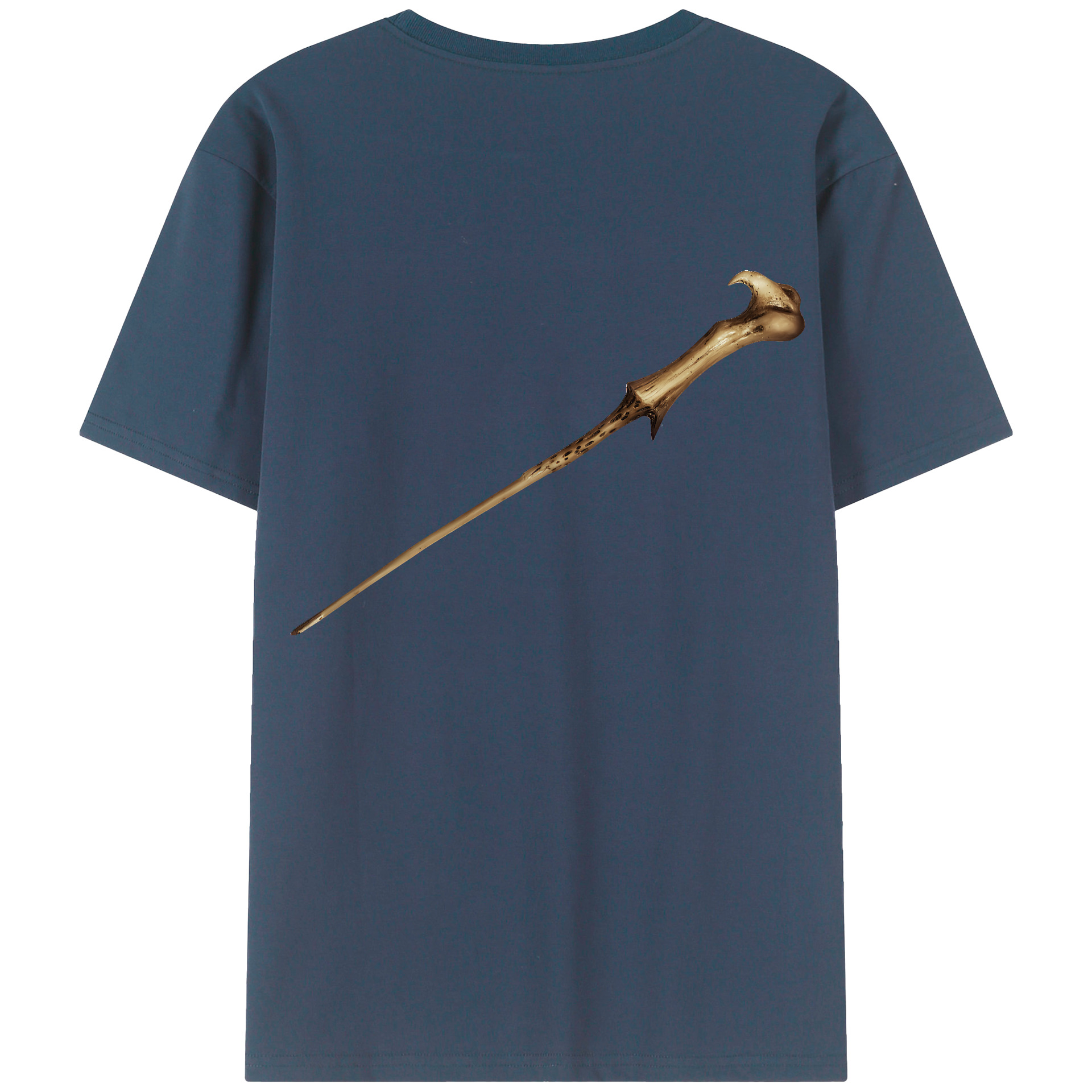 （画像用） Harry Potter ハリー・ポッターシリーズ 綿100％ メンズ半袖Tシャツ（バックプリント） 通気性