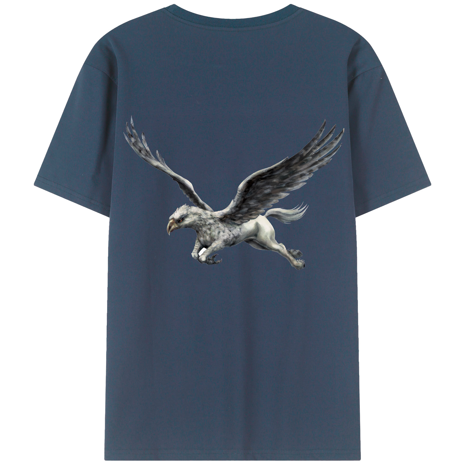 （画像用） Harry Potter ハリー・ポッターシリーズ 綿100％ メンズ半袖Tシャツ（バックプリント） 通気性