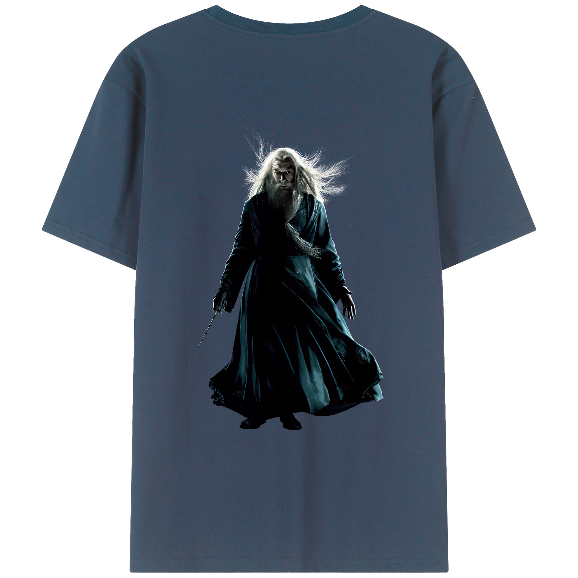（画像用） Harry Potter ハリー・ポッターシリーズ 綿100％ メンズ半袖Tシャツ（バックプリント） 通気性