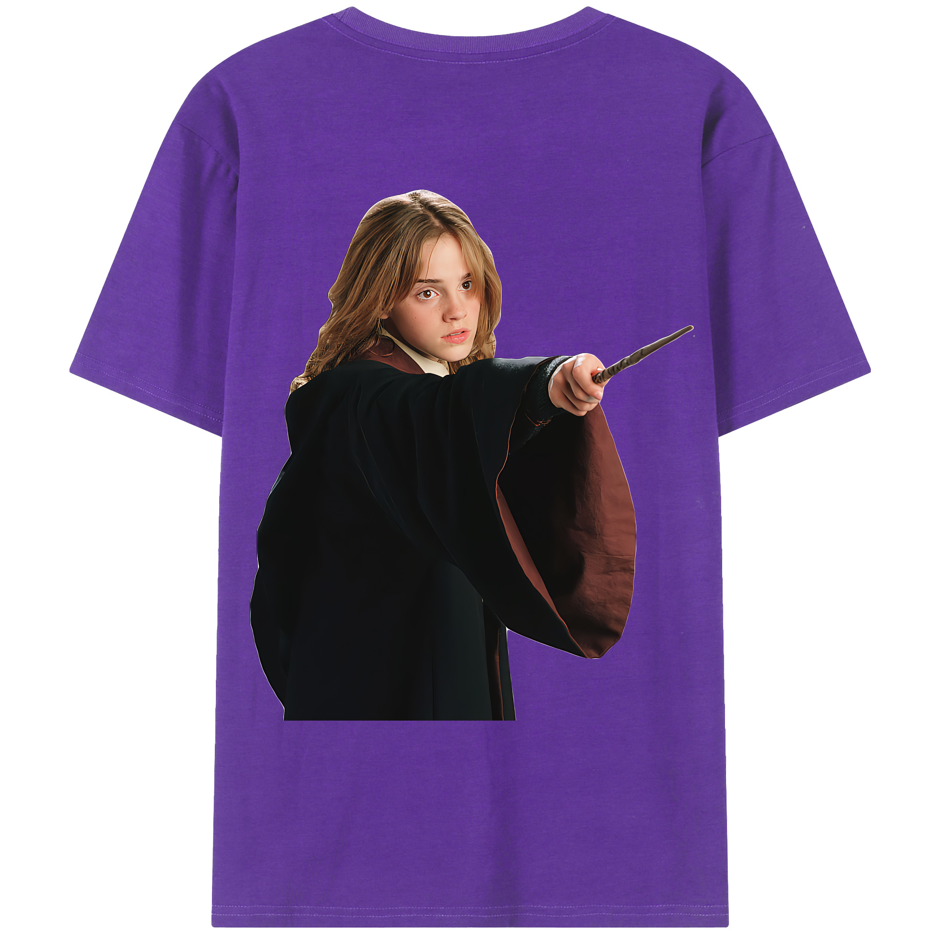 （画像用） Harry Potter ハリー・ポッターシリーズ 綿100％ メンズ半袖Tシャツ（バックプリント） 通気性