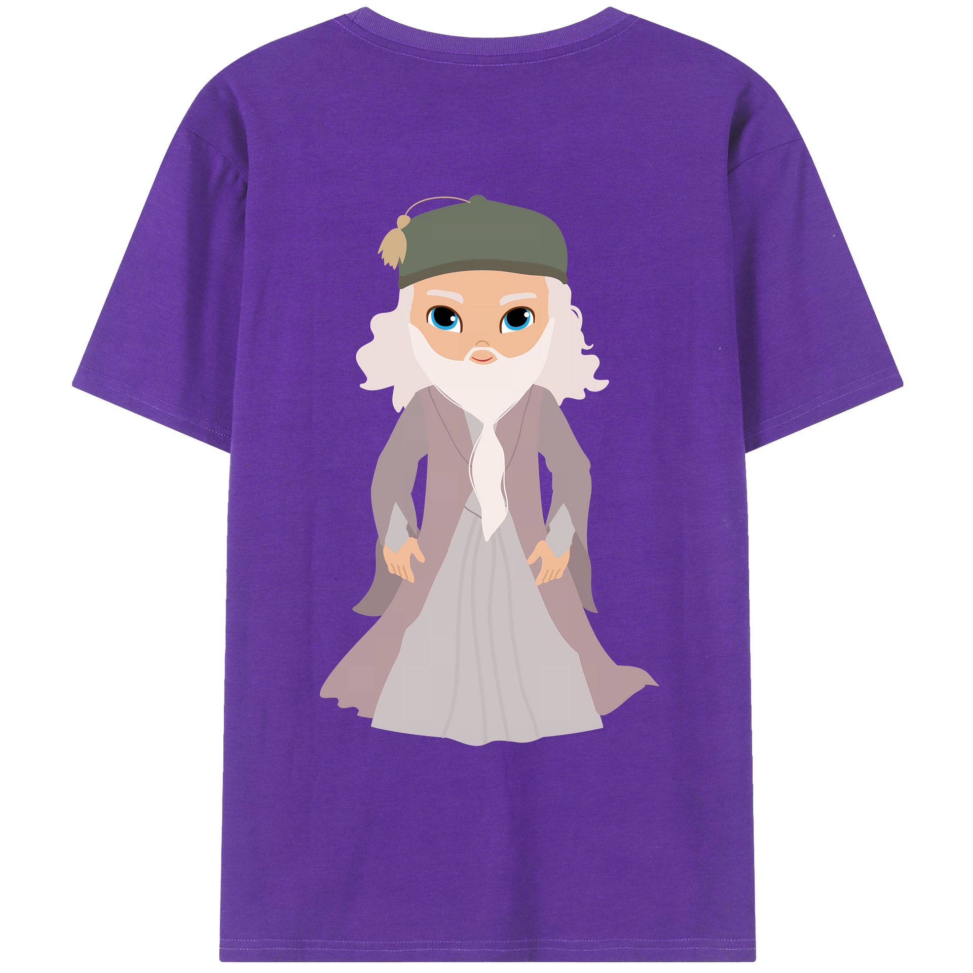 （画像用） Harry Potter ハリー・ポッターシリーズ 綿100％ メンズ半袖Tシャツ（バックプリント） 通気性