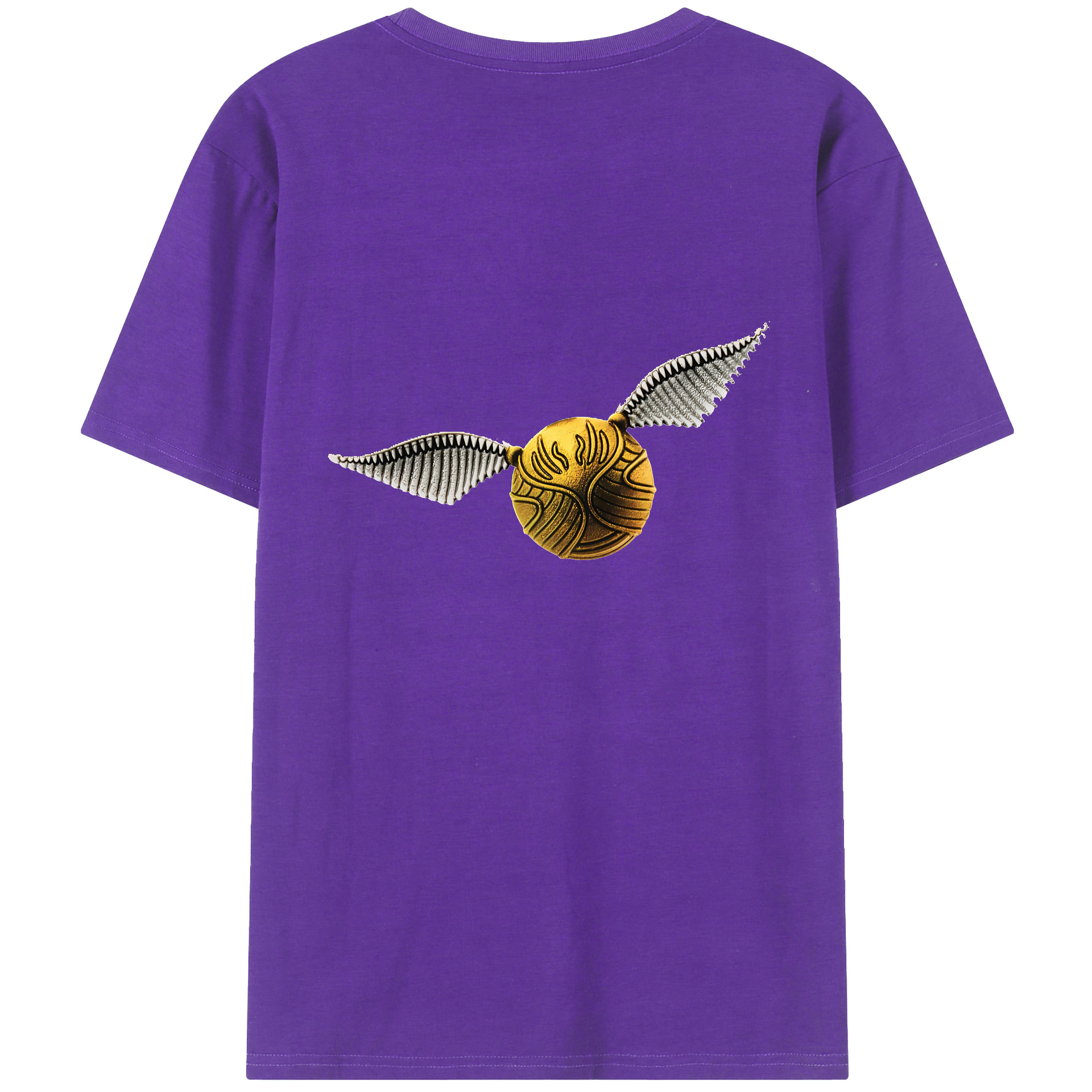 （画像用） Harry Potter ハリー・ポッターシリーズ 綿100％ メンズ半袖Tシャツ（バックプリント） 通気性