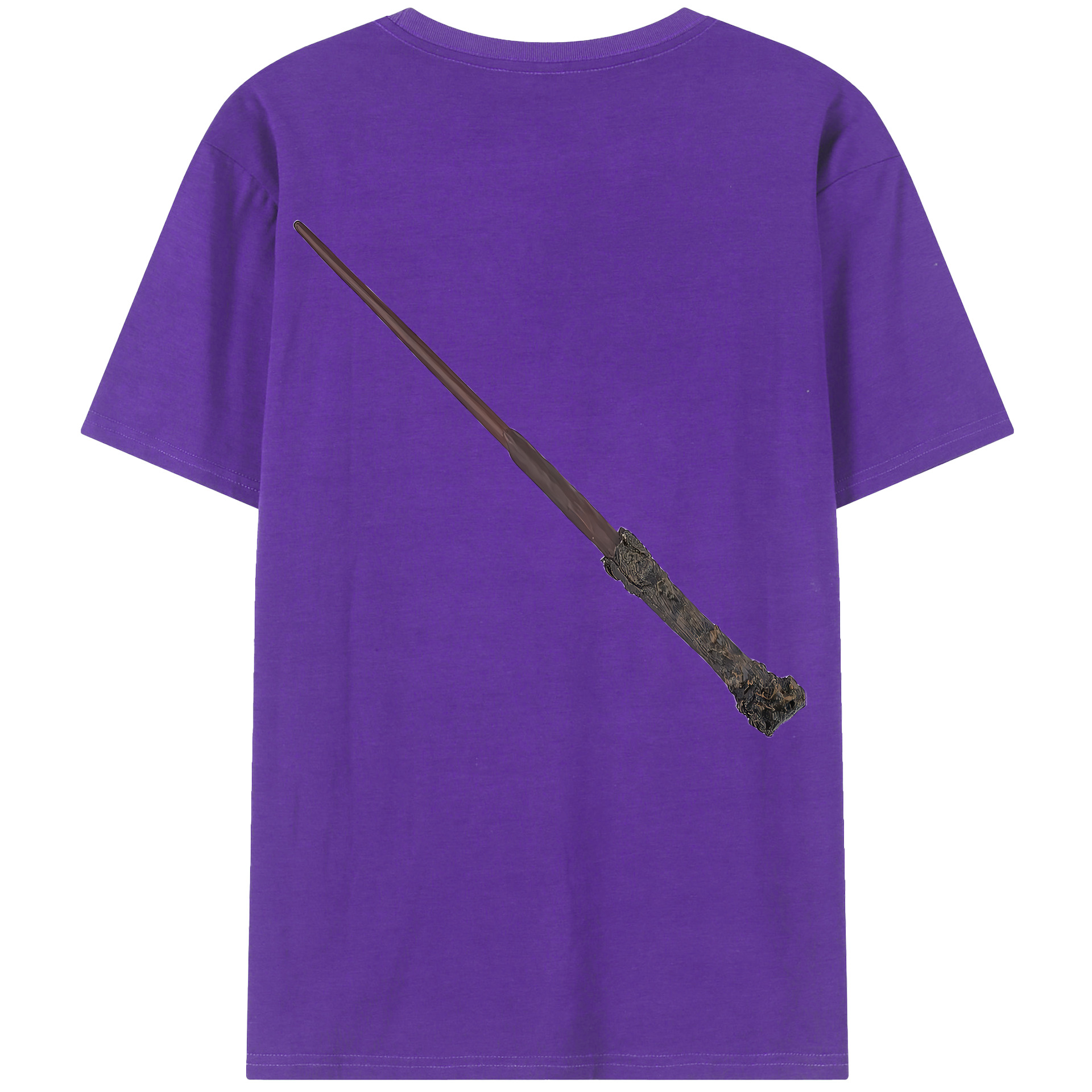 （画像用） Harry Potter ハリー・ポッターシリーズ 綿100％ メンズ半袖Tシャツ（バックプリント） 通気性
