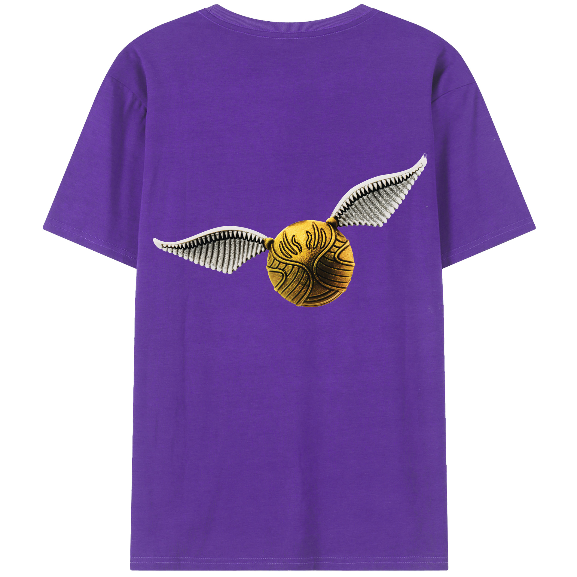 （画像用） Harry Potter ハリー・ポッターシリーズ 綿100％ メンズ半袖Tシャツ（バックプリント） 通気性