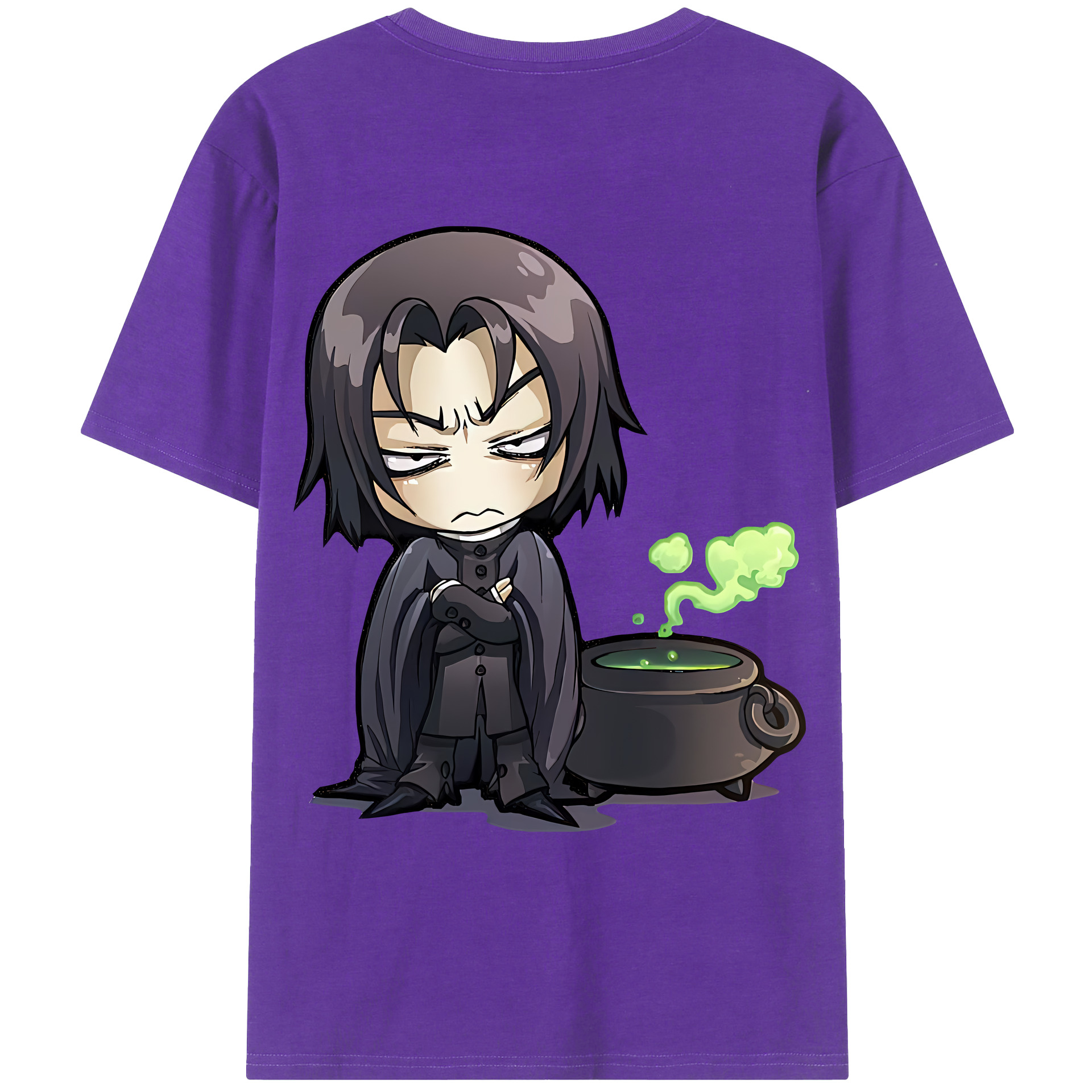 （画像用） Harry Potter ハリー・ポッターシリーズ 綿100％ メンズ半袖Tシャツ（バックプリント） 通気性