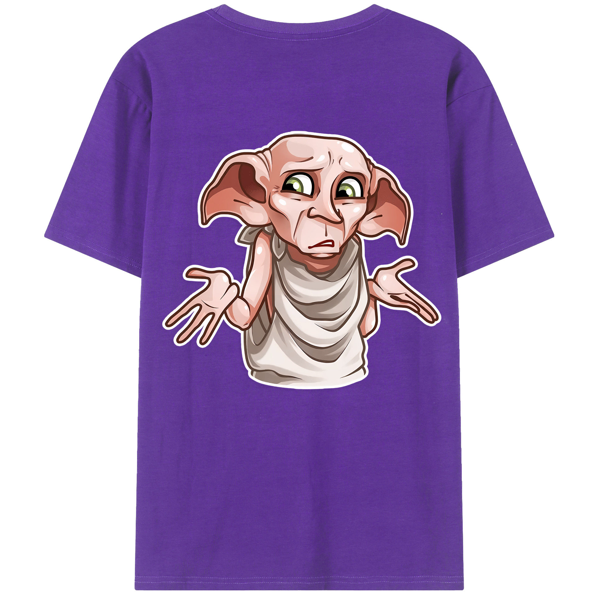 （画像用） Harry Potter ハリー・ポッターシリーズ 綿100％ メンズ半袖Tシャツ（バックプリント） 通気性