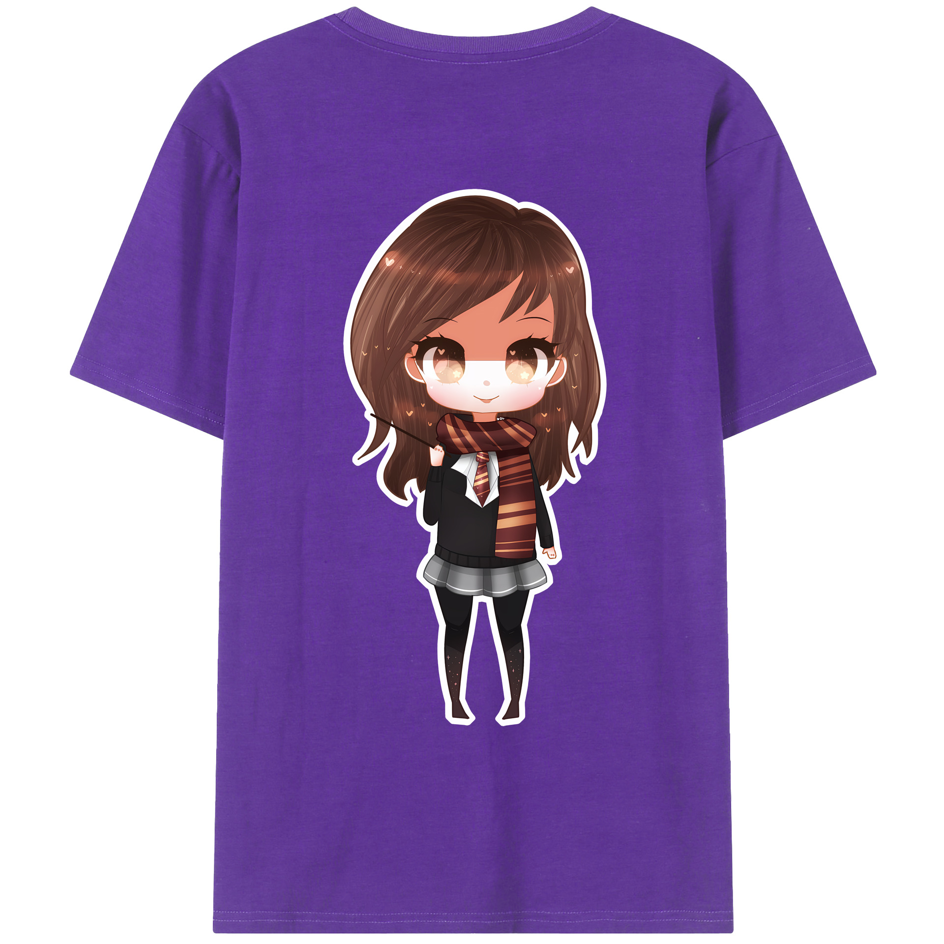 （画像用） Harry Potter ハリー・ポッターシリーズ 綿100％ メンズ半袖Tシャツ（バックプリント） 通気性