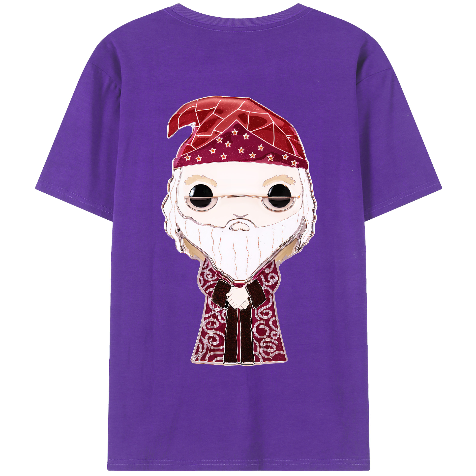（画像用） Harry Potter ハリー・ポッターシリーズ 綿100％ メンズ半袖Tシャツ（バックプリント） 通気性