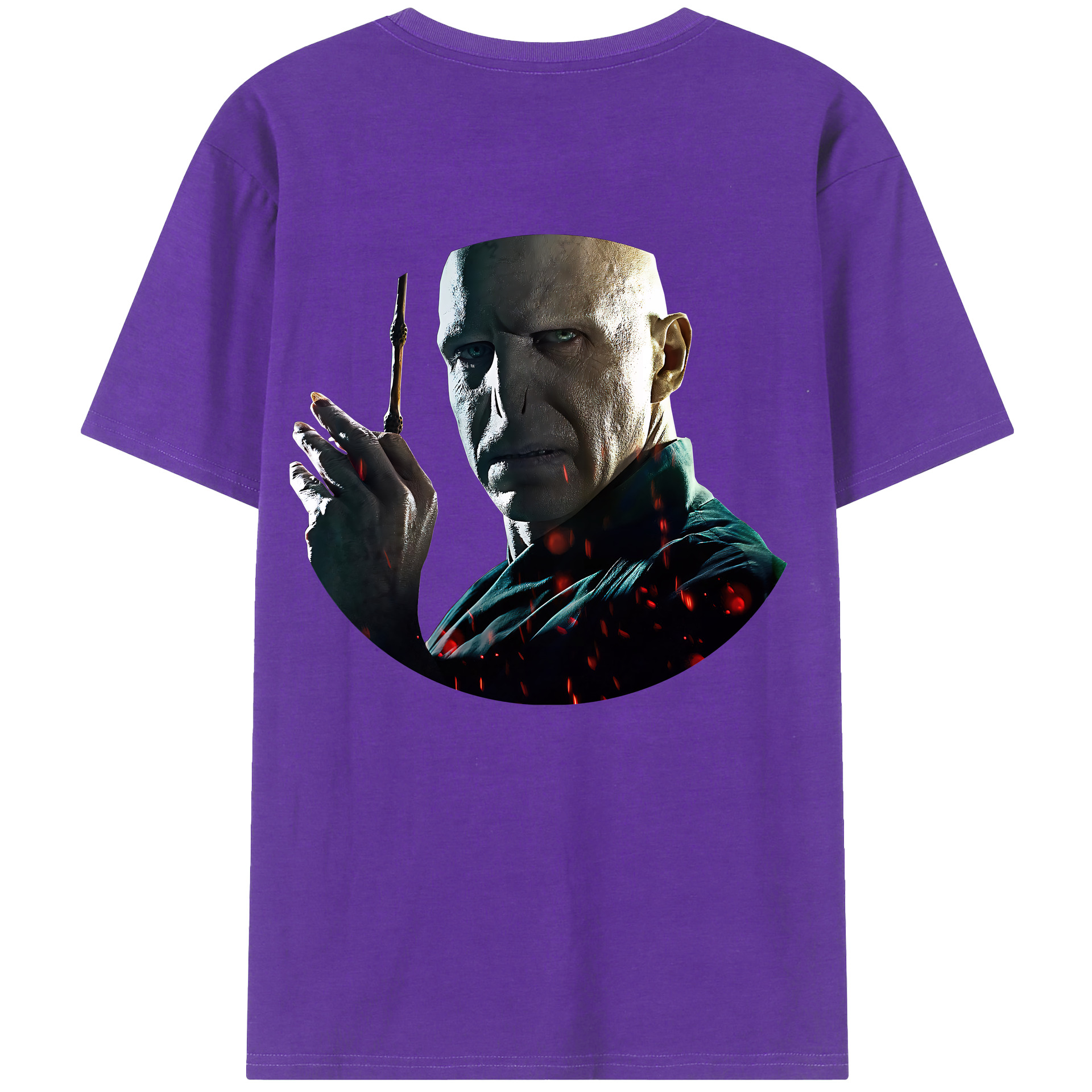 （画像用） Harry Potter ハリー・ポッターシリーズ 綿100％ メンズ半袖Tシャツ（バックプリント） 通気性