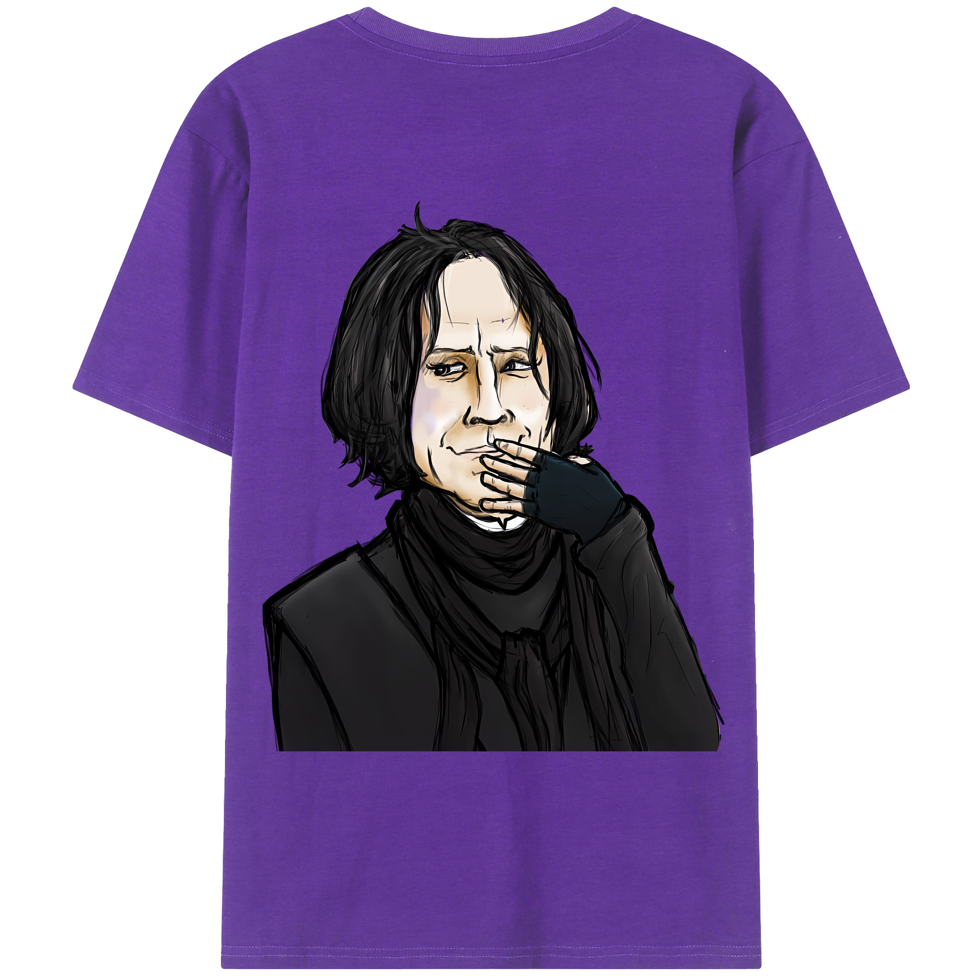 （画像用） Harry Potter ハリー・ポッターシリーズ 綿100％ メンズ半袖Tシャツ（バックプリント） 通気性
