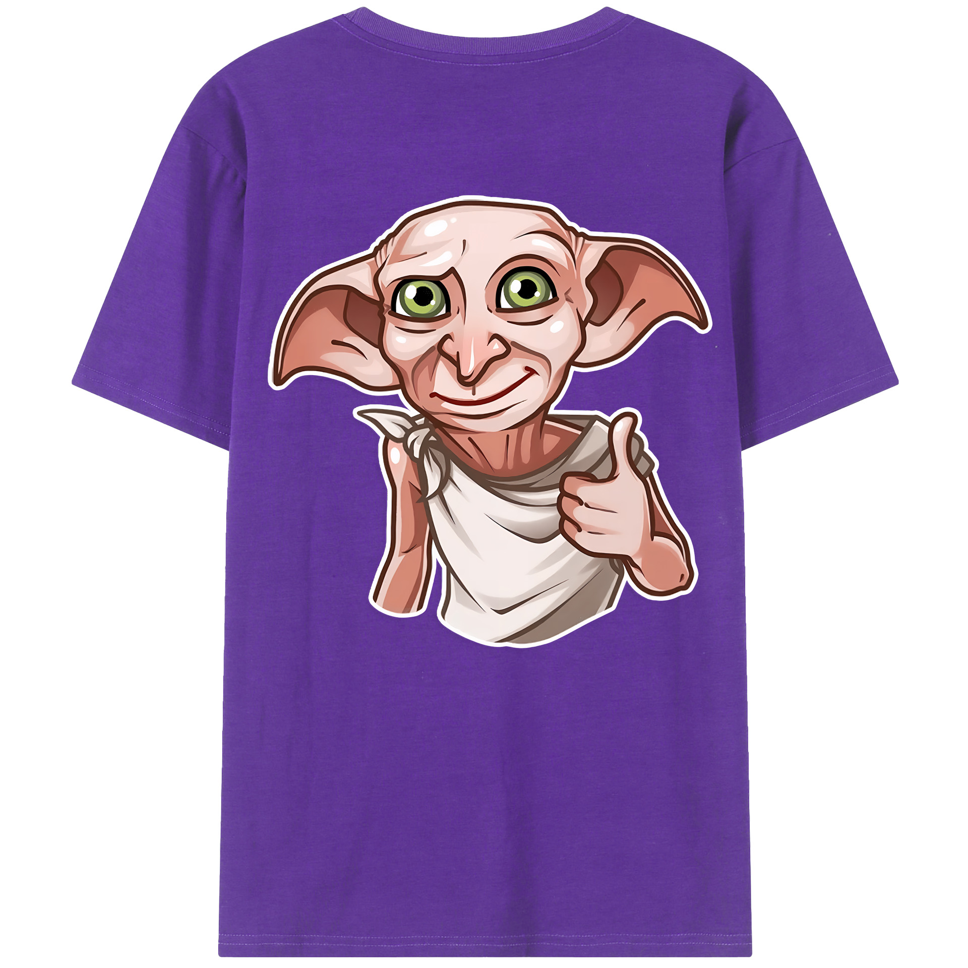 （画像用） Harry Potter ハリー・ポッターシリーズ 綿100％ メンズ半袖Tシャツ（バックプリント） 通気性