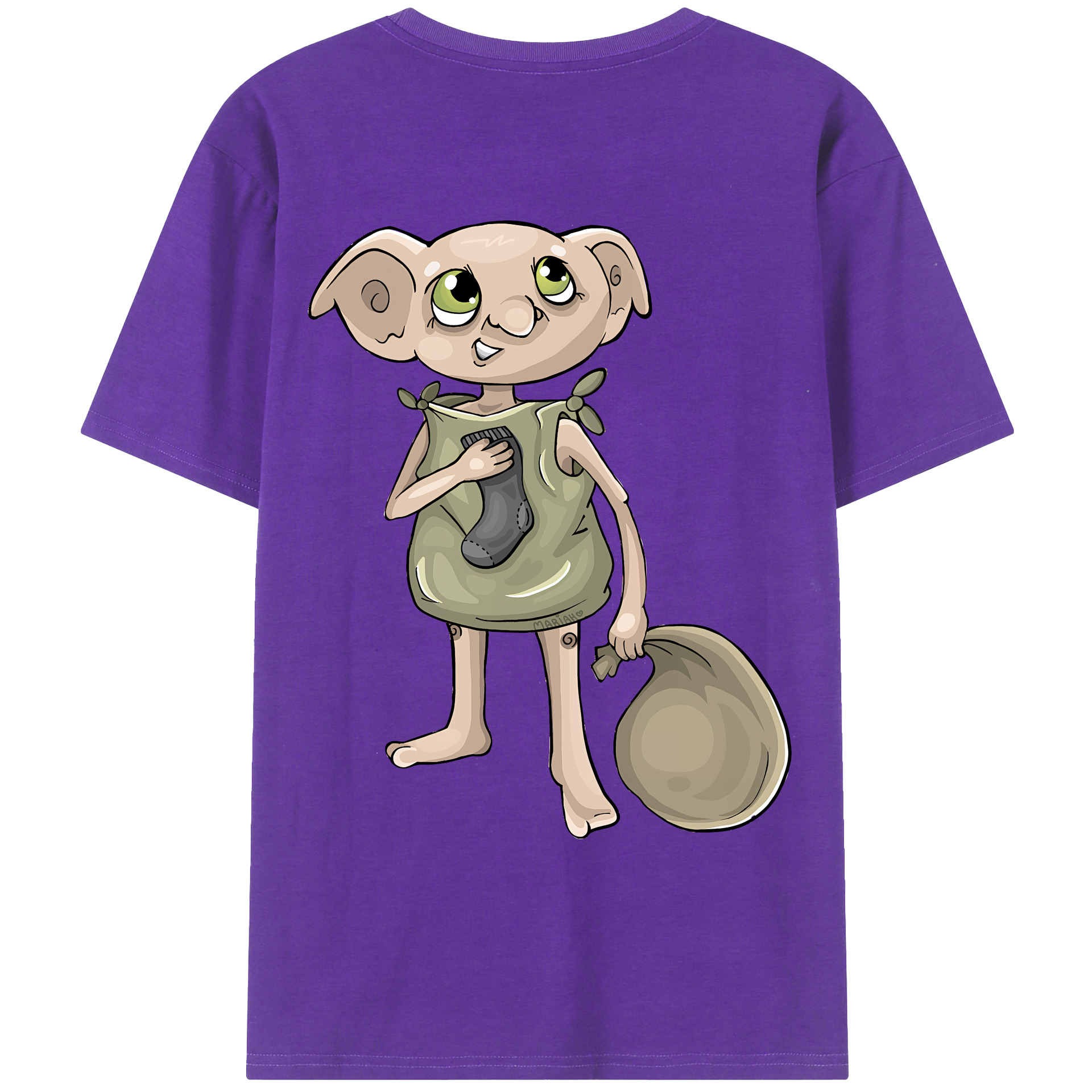 （画像用） Harry Potter ハリー・ポッターシリーズ 綿100％ メンズ半袖Tシャツ（バックプリント） 通気性